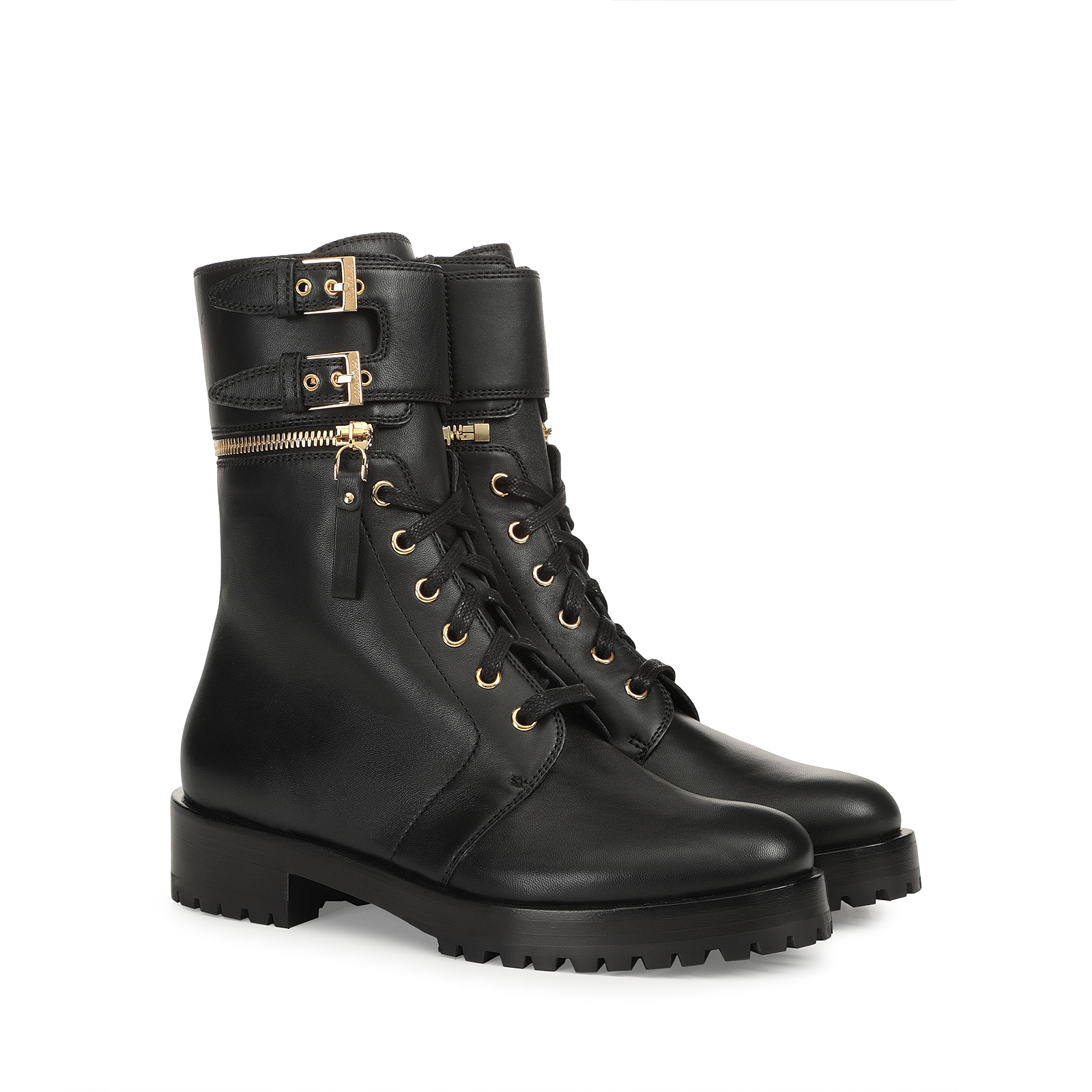 【Sergio Rossi】Sr Midway Biker Booties Black Low heel: 20mm, Midway Biker | Sergio Rossi