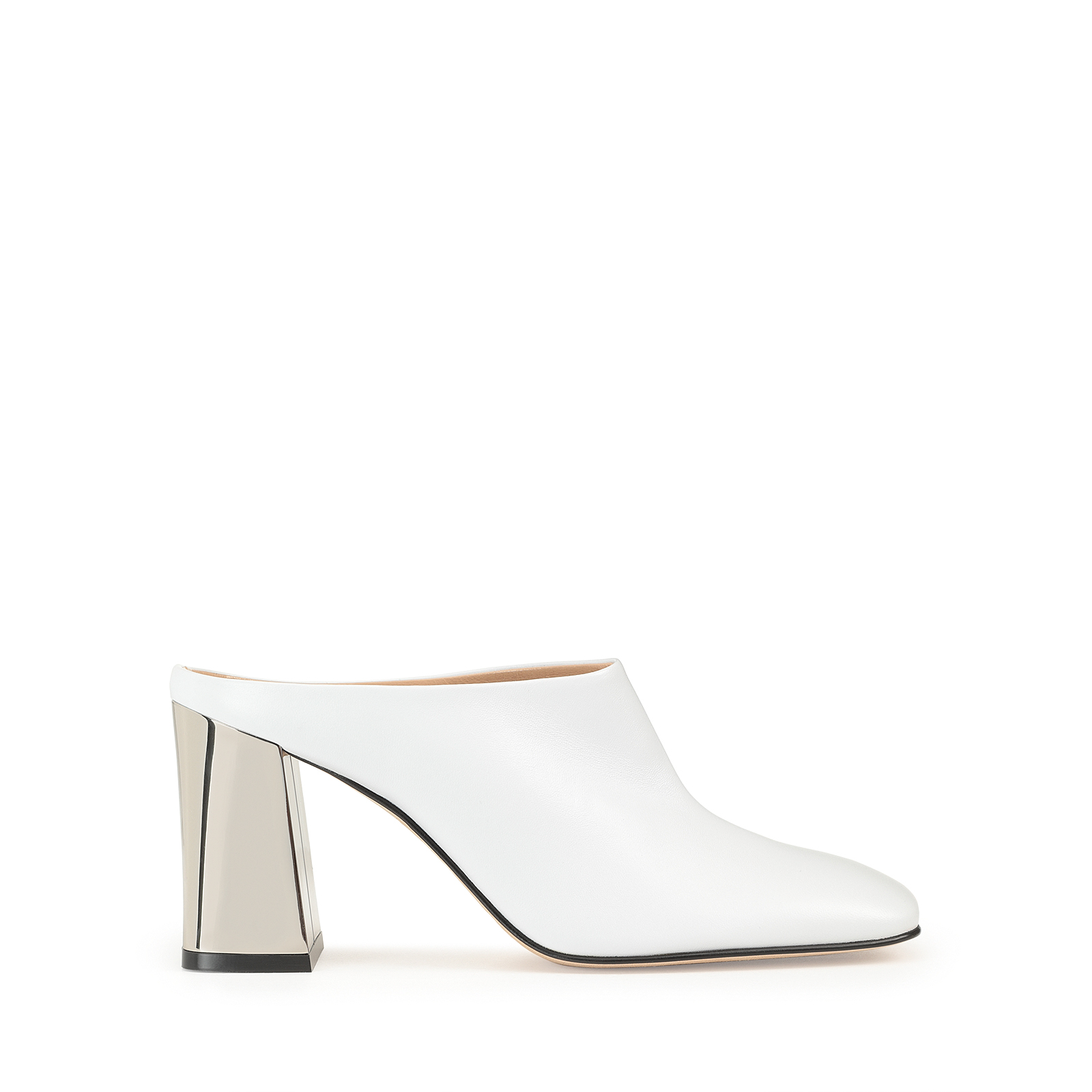 Slingbacks White Heel height: 80mm, sr Alicia | Sergio Rossi
