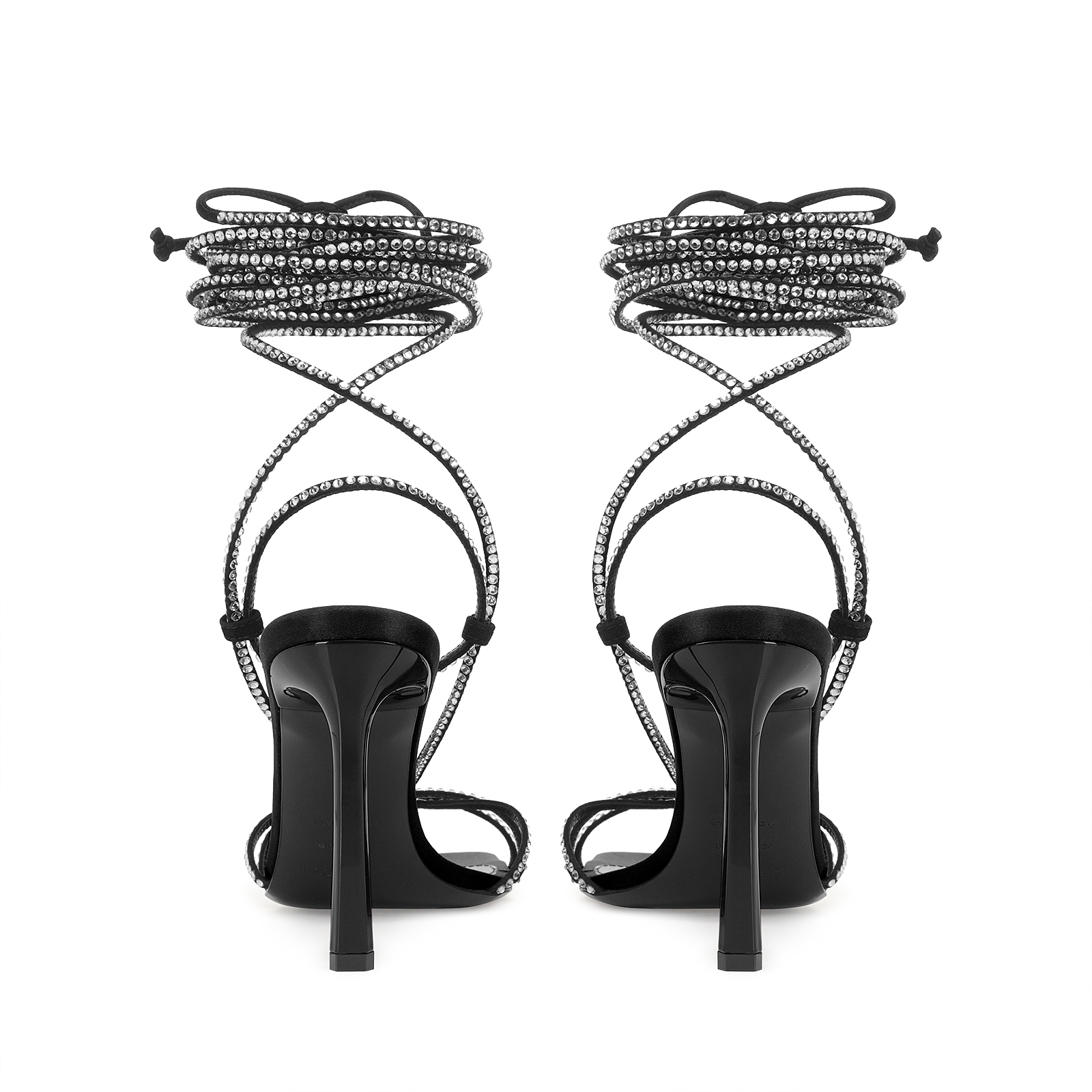 Sandals Black High heel: 95mm, sr Dea Crystal | Sergio Rossi