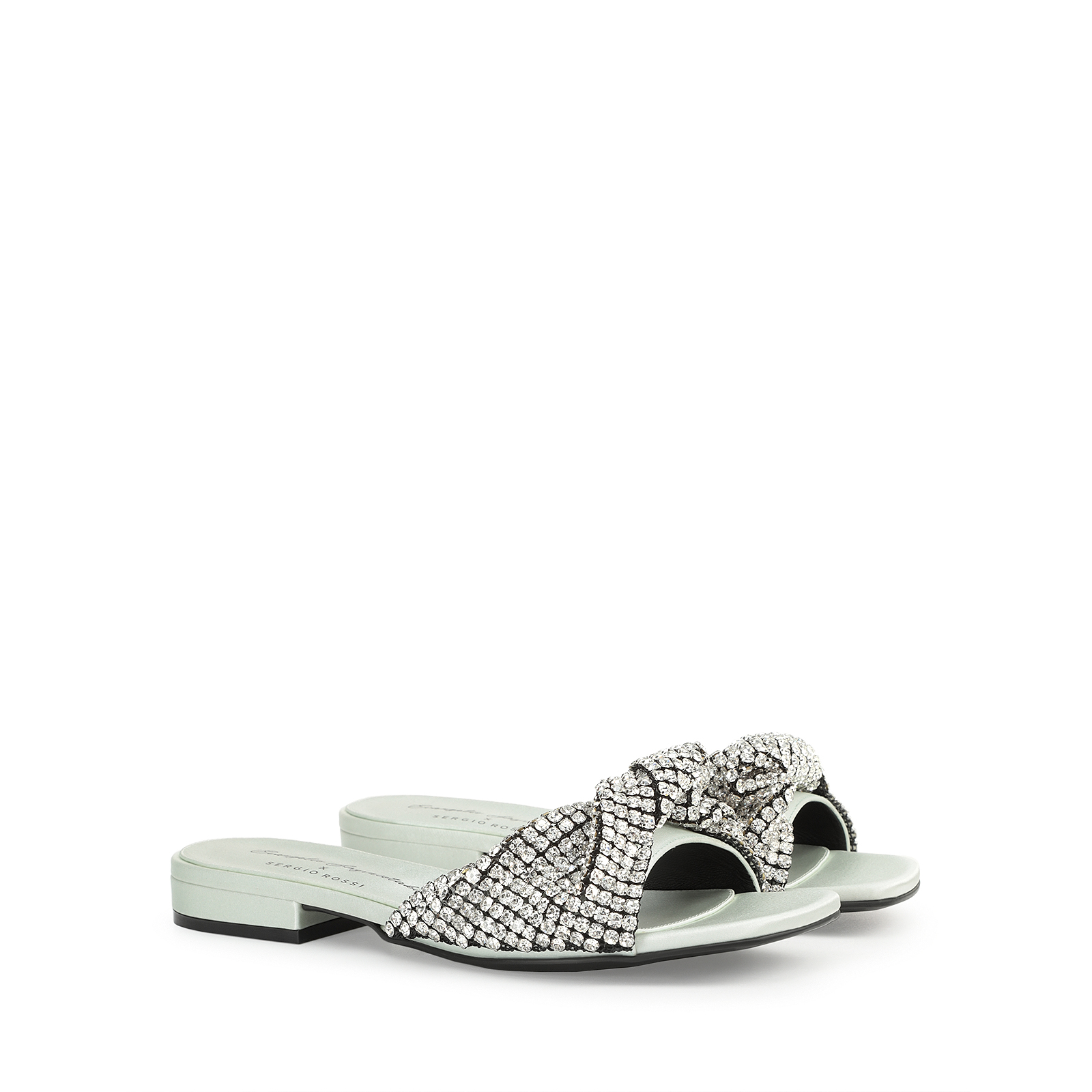 Sandals Green Low heel: 15mm, Evangelie | Sergio Rossi Sandals Green Low heel: 15mm, Evangelie | Sergio Rossi