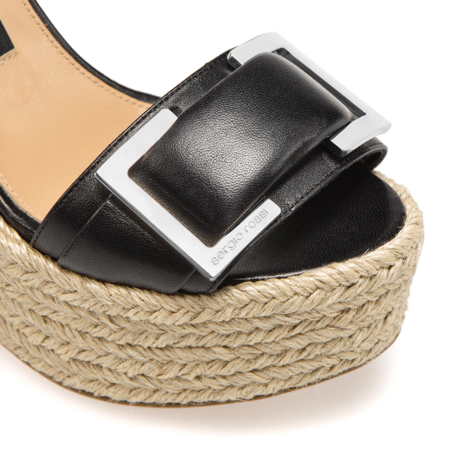 Wedges Black Mid heel: 75mm, sr Prince | Sergio Rossi