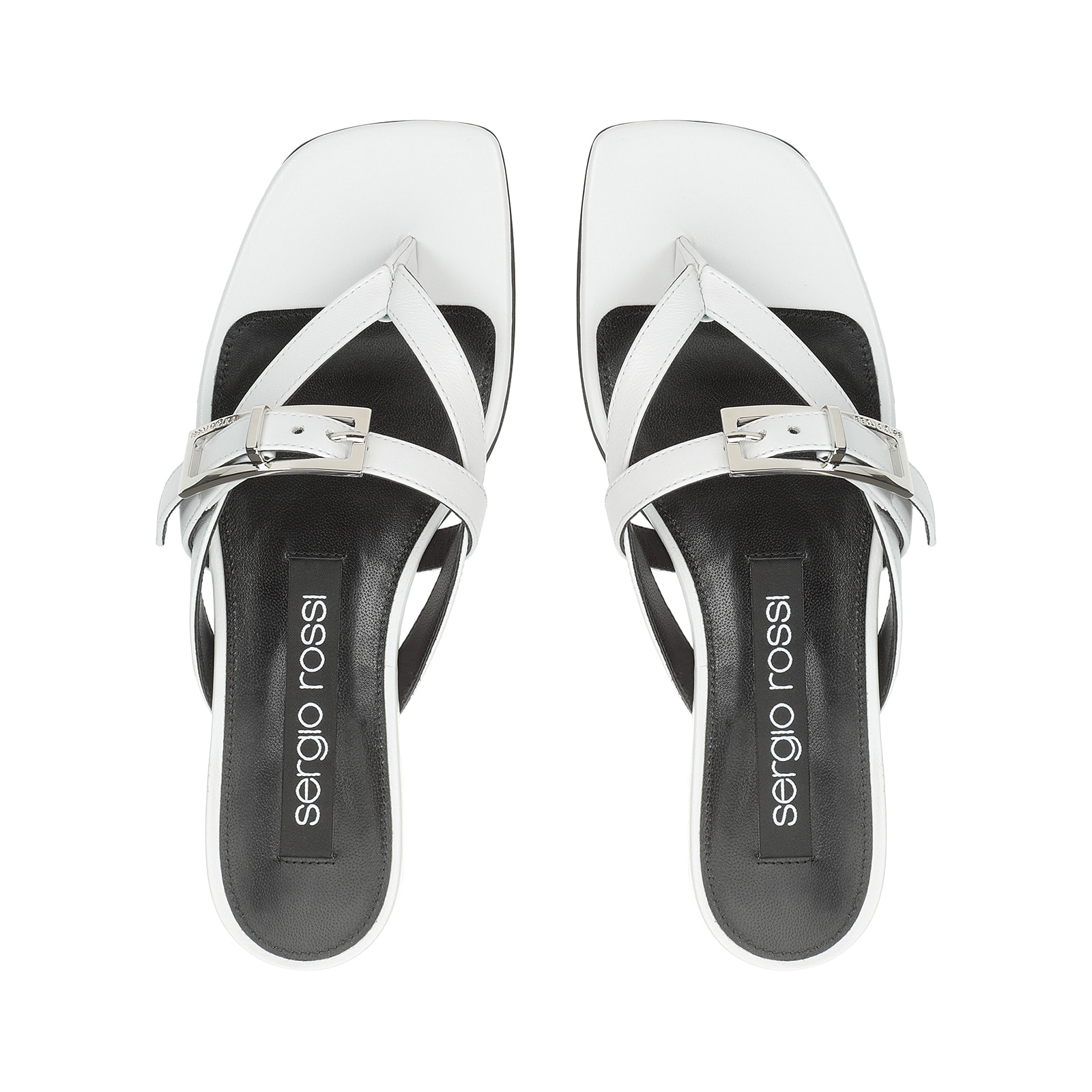 Sandals Black Low heel: 25mm, sr Nora | Sergio Rossi