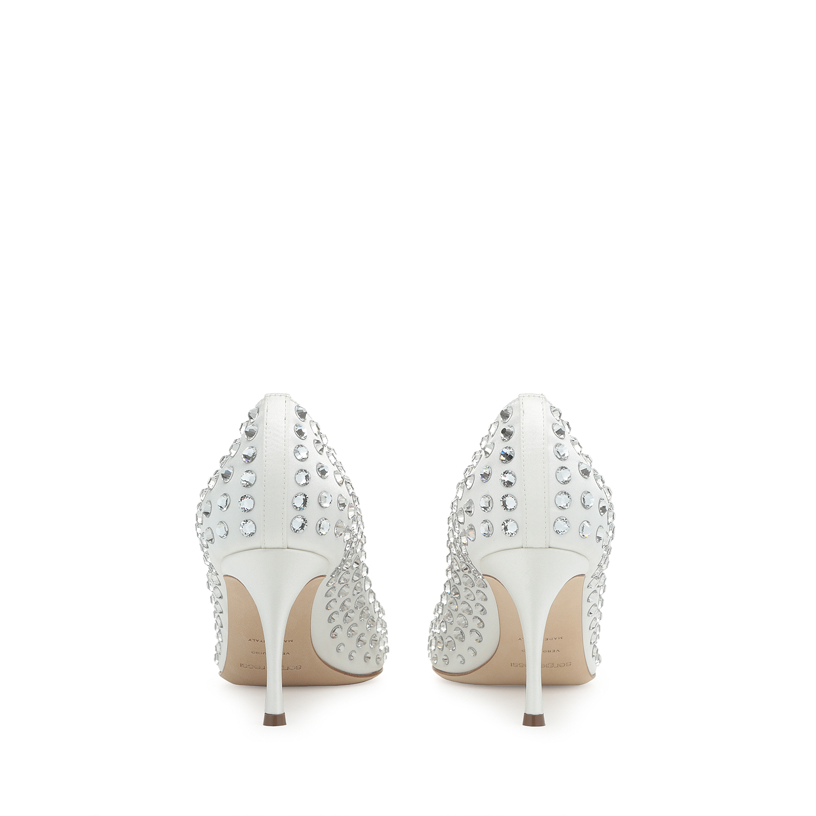 Pumps White Mid heel 75mm Godiva Bridal Pumps White Sergio Rossi