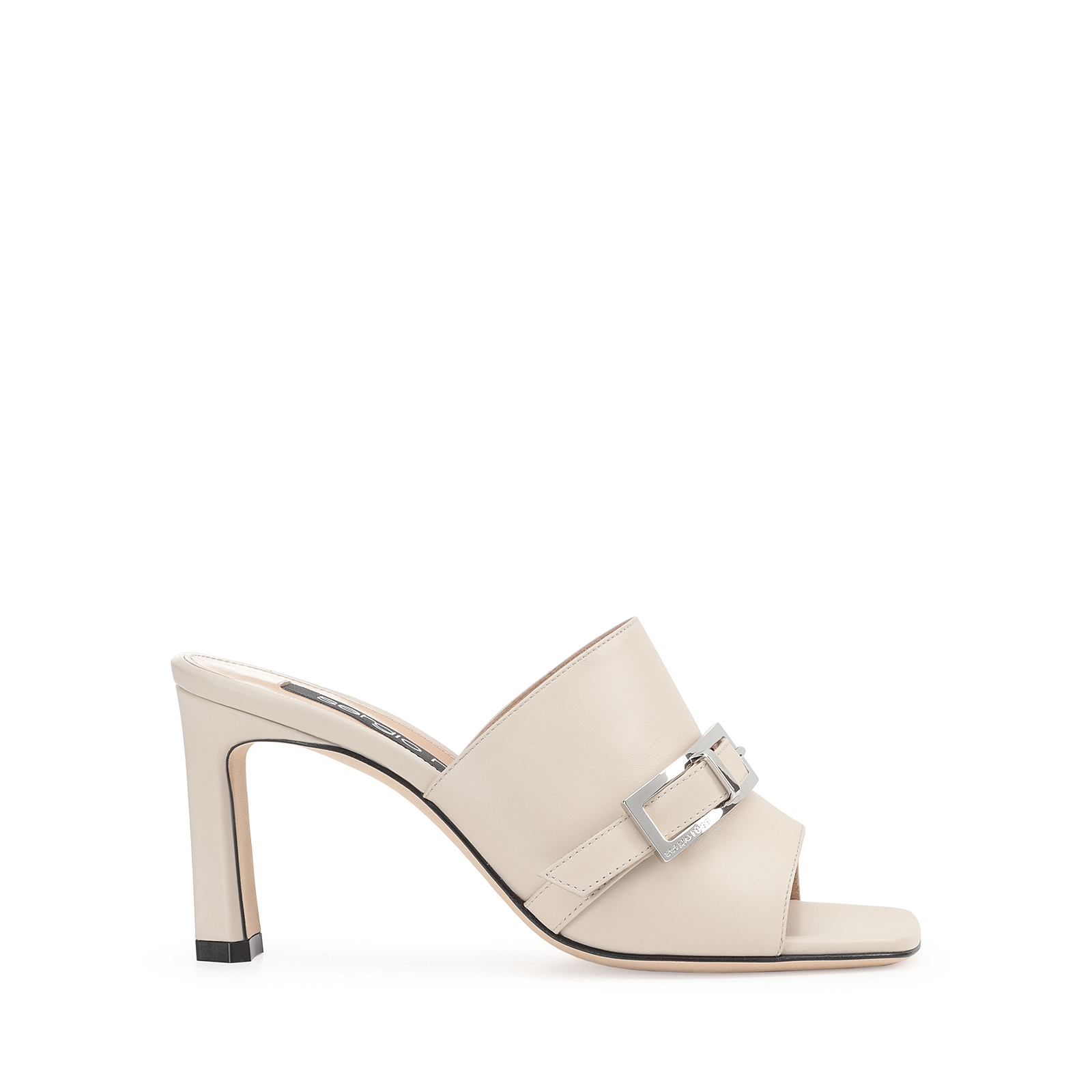【関税&送料込】Sergio Rossi Sr Nora Mule Sandals In Velvet SERGIO ROSSI SR Nora mule sandals in velvet suede - Neutral