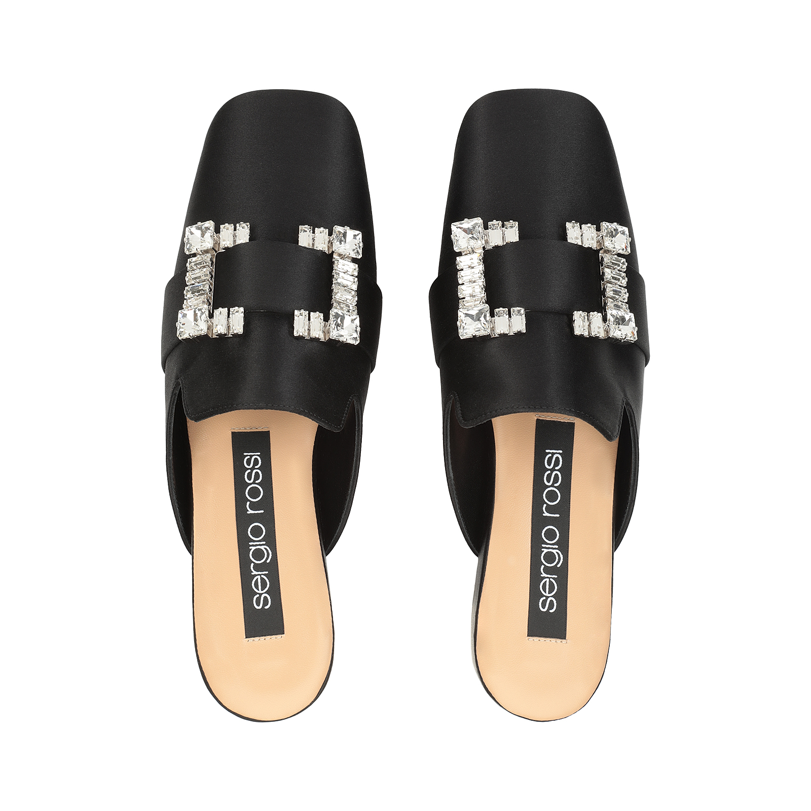SERGIO ROSSI Sr Mini Prince Mule HH 60 mm ミュール サンダル ブラック ミッドヒール: 60mm, sr1 - Sandals Black