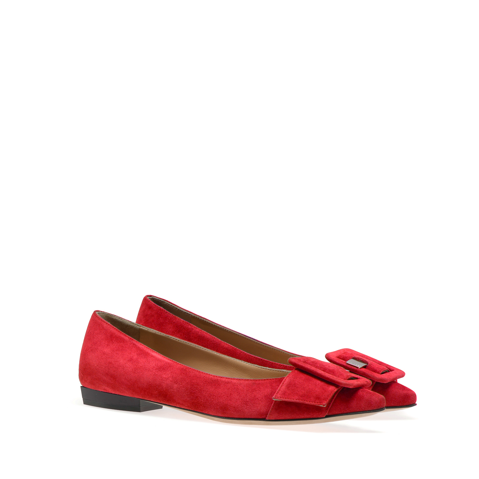 セルジオロッシ SR MILANO MIA レッド スリングバック レッド フラット: 10mm, Sr Milano Mia