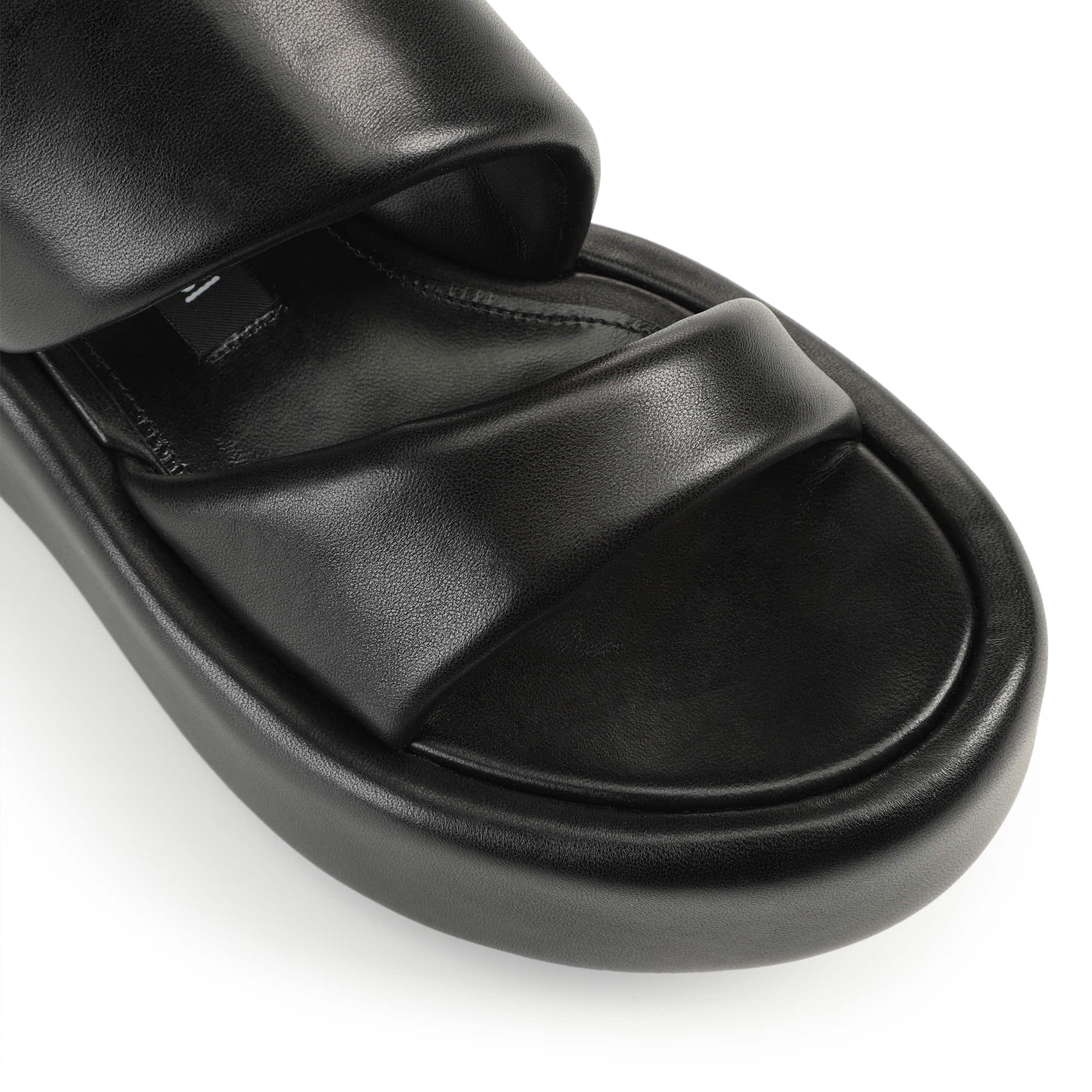 【Sergio Rossi】SR Spongy プラットフォーム サンダル 10㎜ サンダル レッド フラット: 10mm, sr Spongy - Wedges Wine