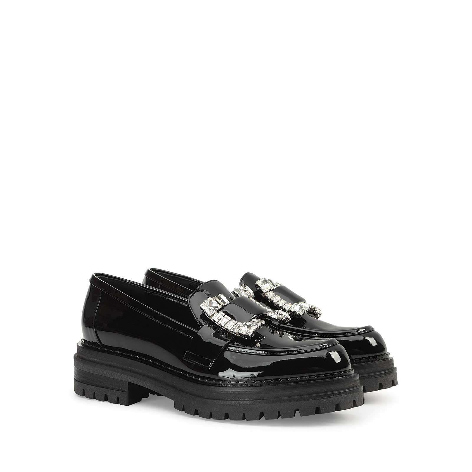 極美品✨sergio rossi SR PRINCE LOAFERS BLACK Loafers Black Low heel: 15mm, sr Prince - Loafers Black