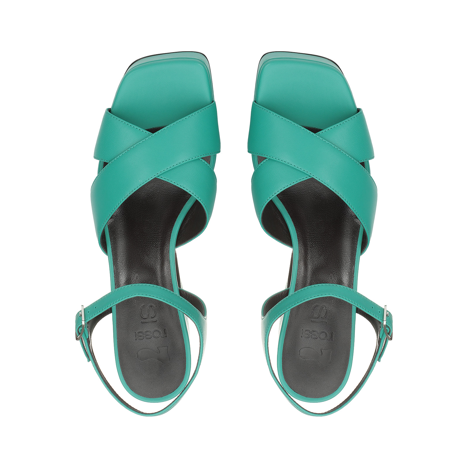 【Sergio Rossi】Bigoudi サンダル 95mm サテン グリーン Sandals Green High heel: 95mm, sr Paris | Sergio Rossi