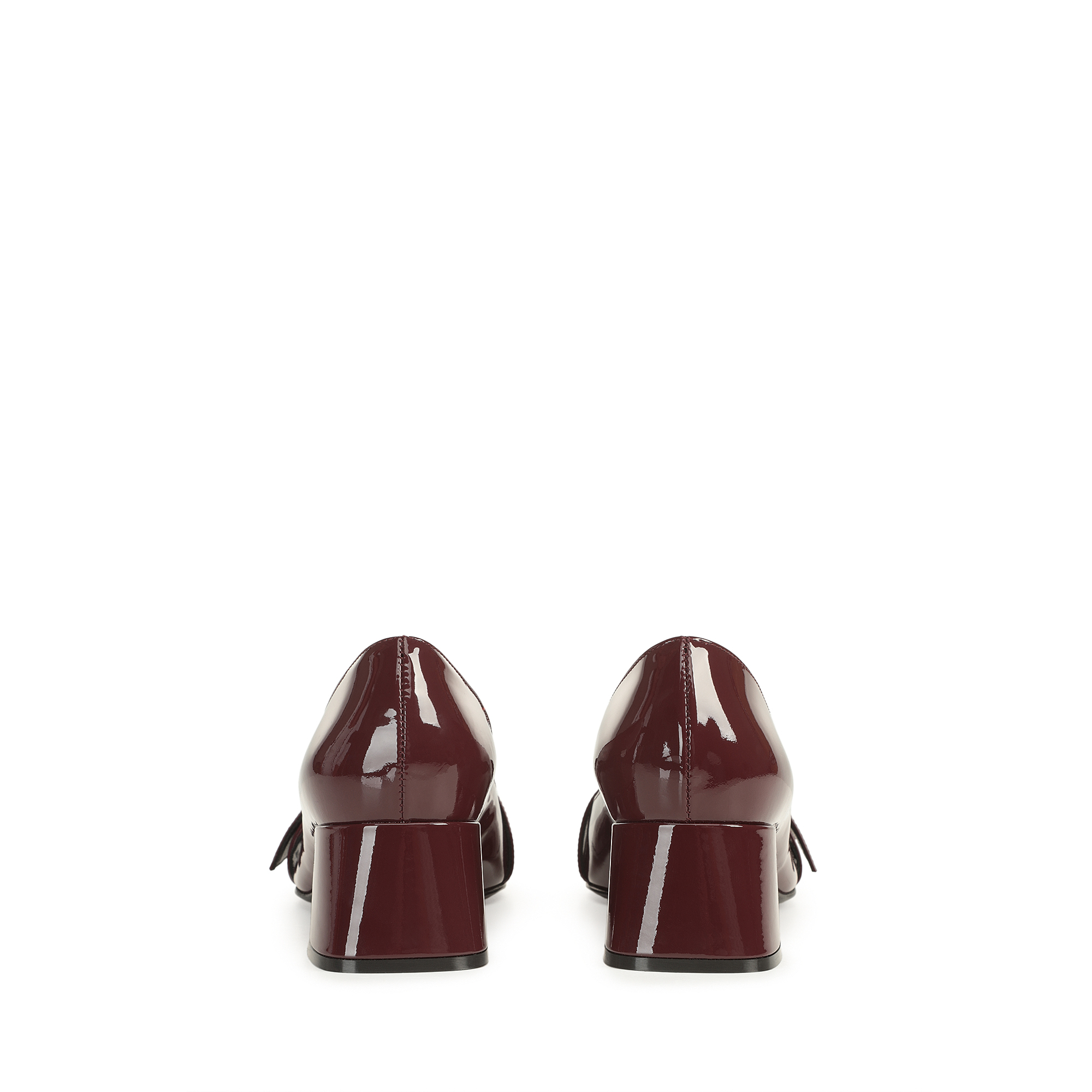 Pumps Red Low heel: 45mm, sr Twenty Buckle - Pumps Wine