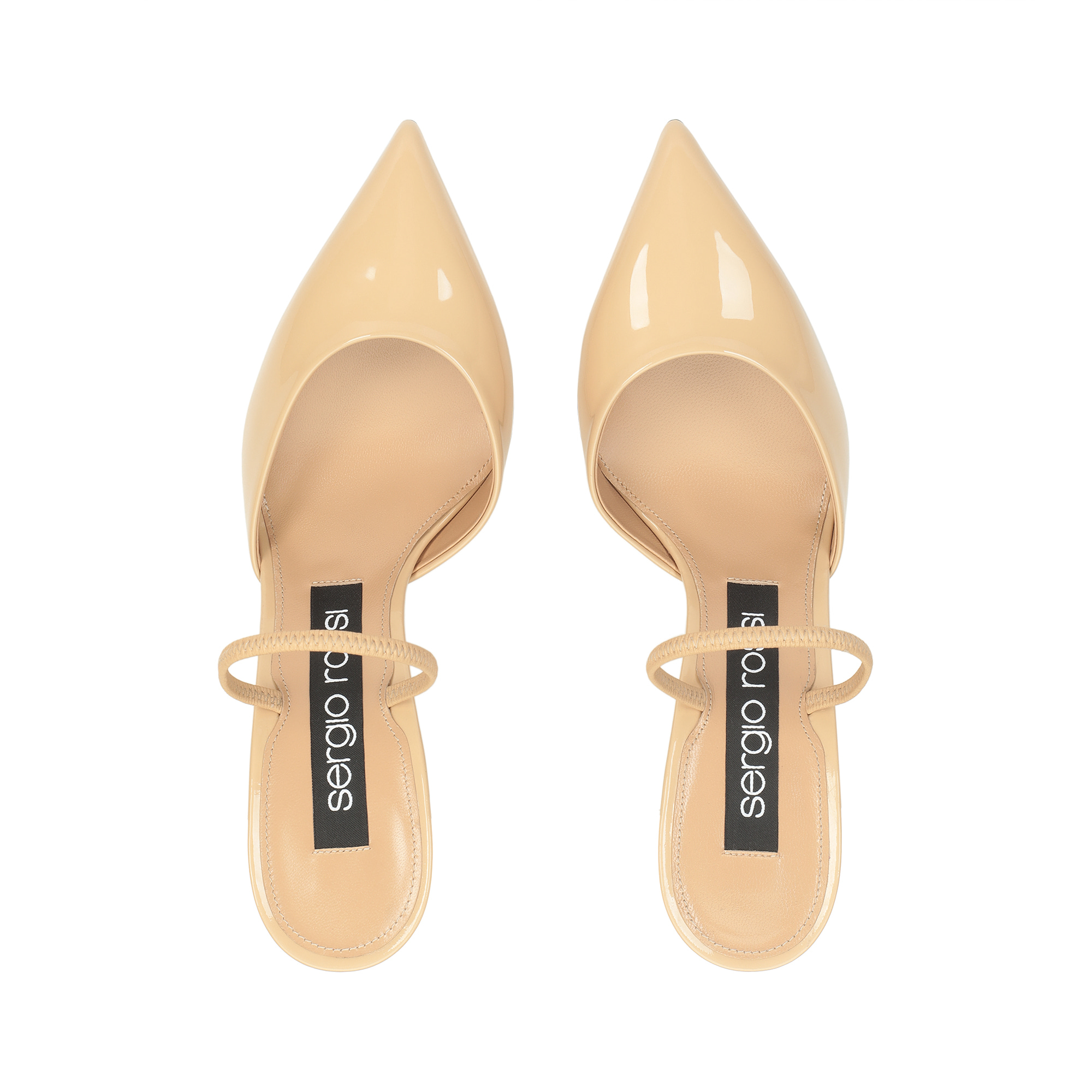 サンダル・ミュール Sergio Rossi Godiva Bon Ton Slingback Vernice Bianco 75mm Godiva Slingback White|Bridal – Sergio Rossi