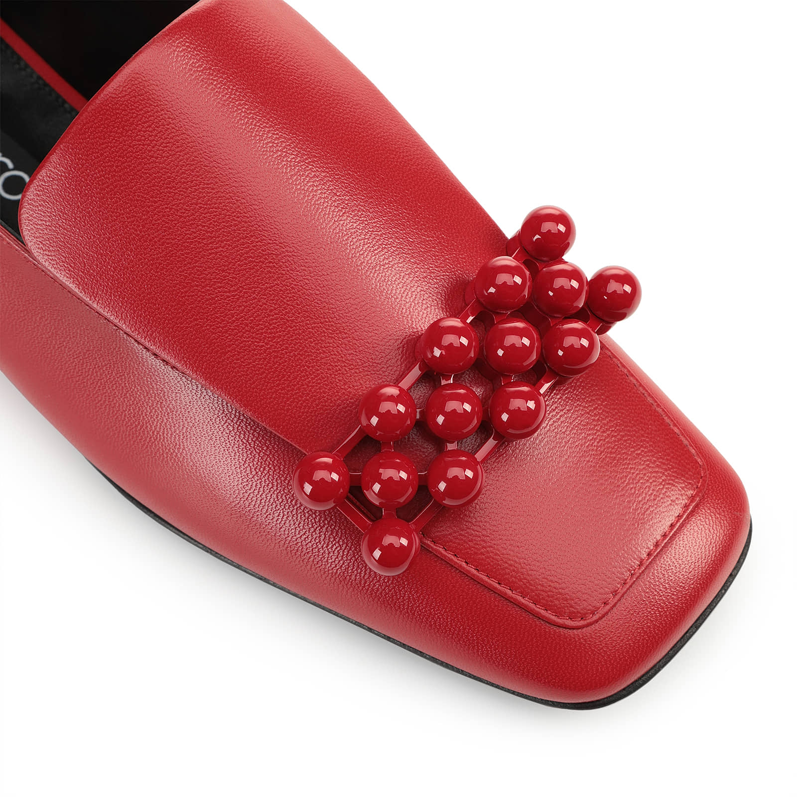Slippers Red Flat: 5mm, sr1 - Slippers Carminio | Sergio Rossi