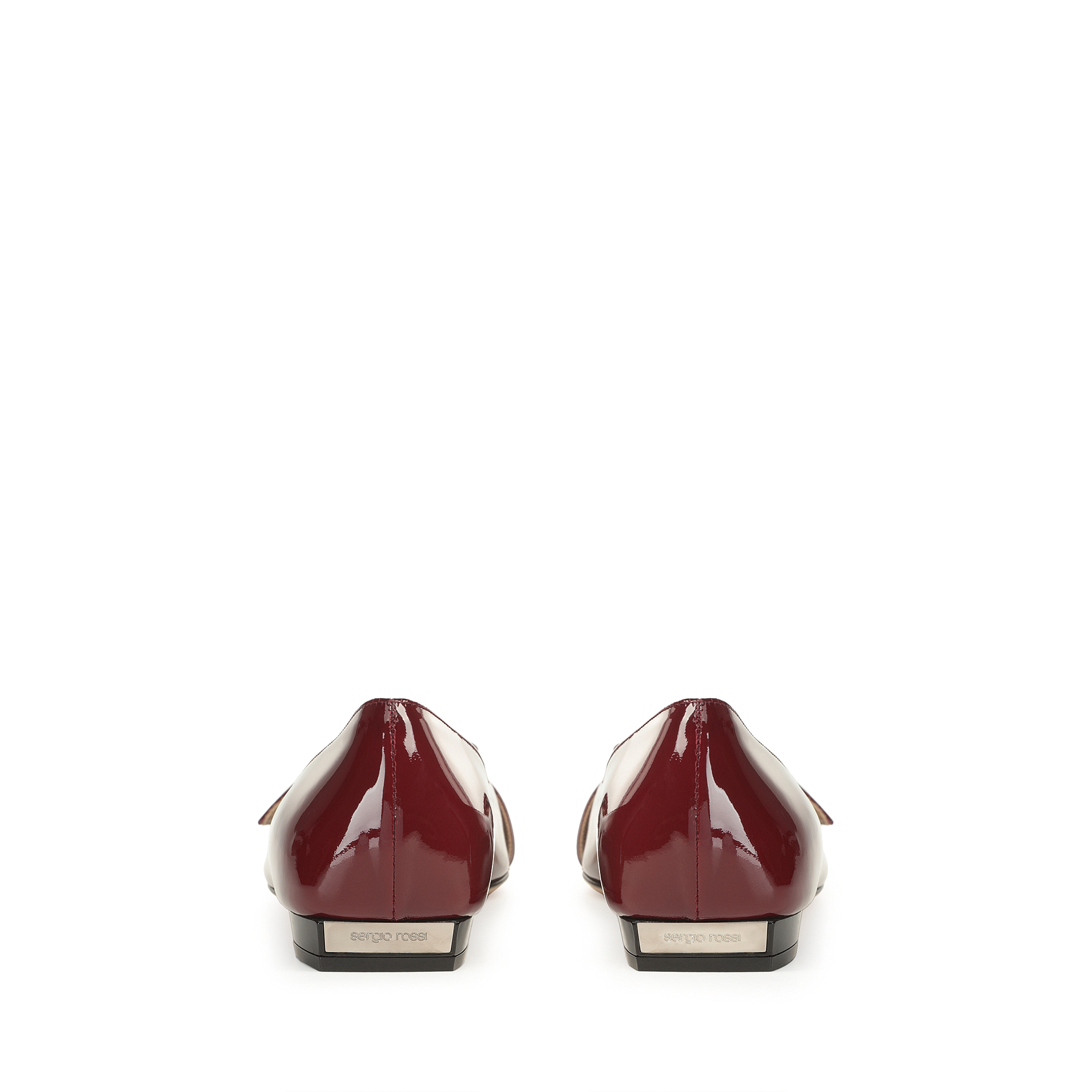 sergio rossi MILANO MIA010フラットスウェード36.5 Flats Red Flat: 10mm, Sr Milano Mia - Ballerinas Rosso