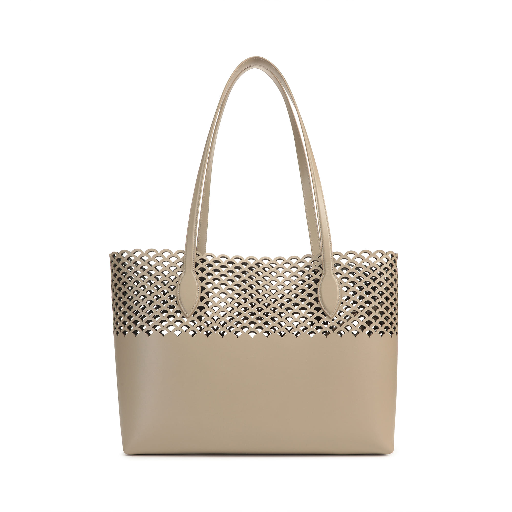 Tote Shopping Grey Size 46cm x h28.5cm x 11.5cm sr Mermaid Tote Bag Taupe Sergio Rossi