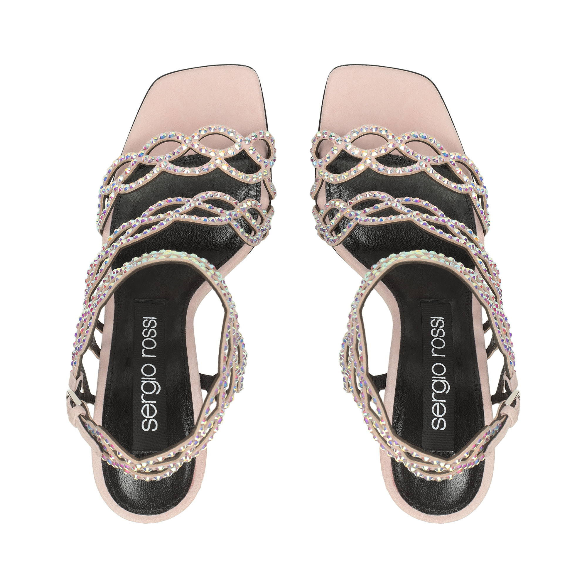 ★優美★Sergio Rossi★ sr Mermaid-Sandals Dusk Sandals Blue Low heel: 45mm, sr Mermaid - Sandals Dusk