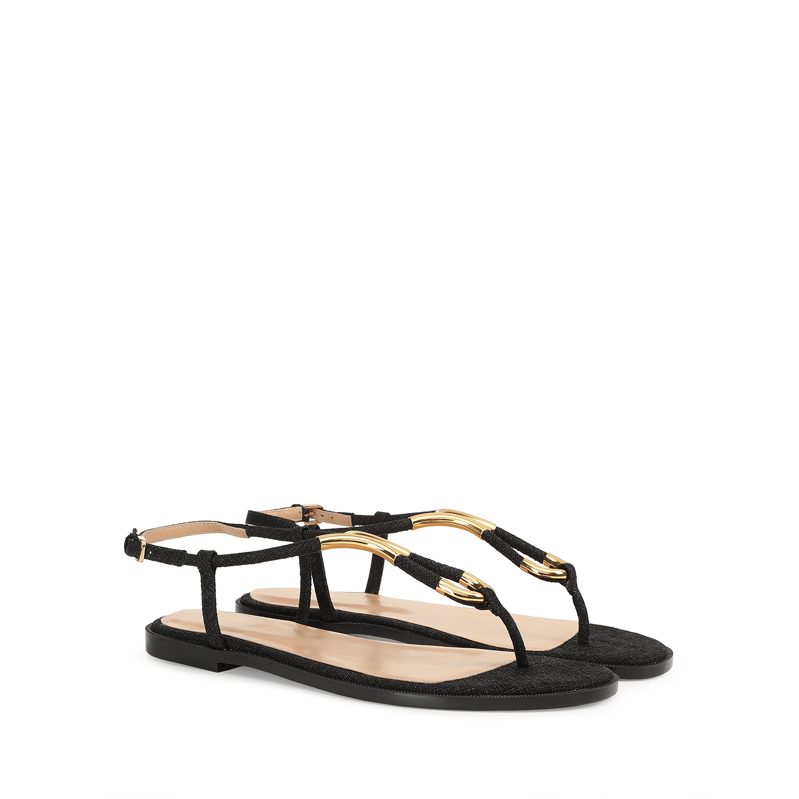 Sergio Rossi ブラックポインテッドトゥミュール Sandals Black Heel height: 5mm, Twist | Sergio Rossi