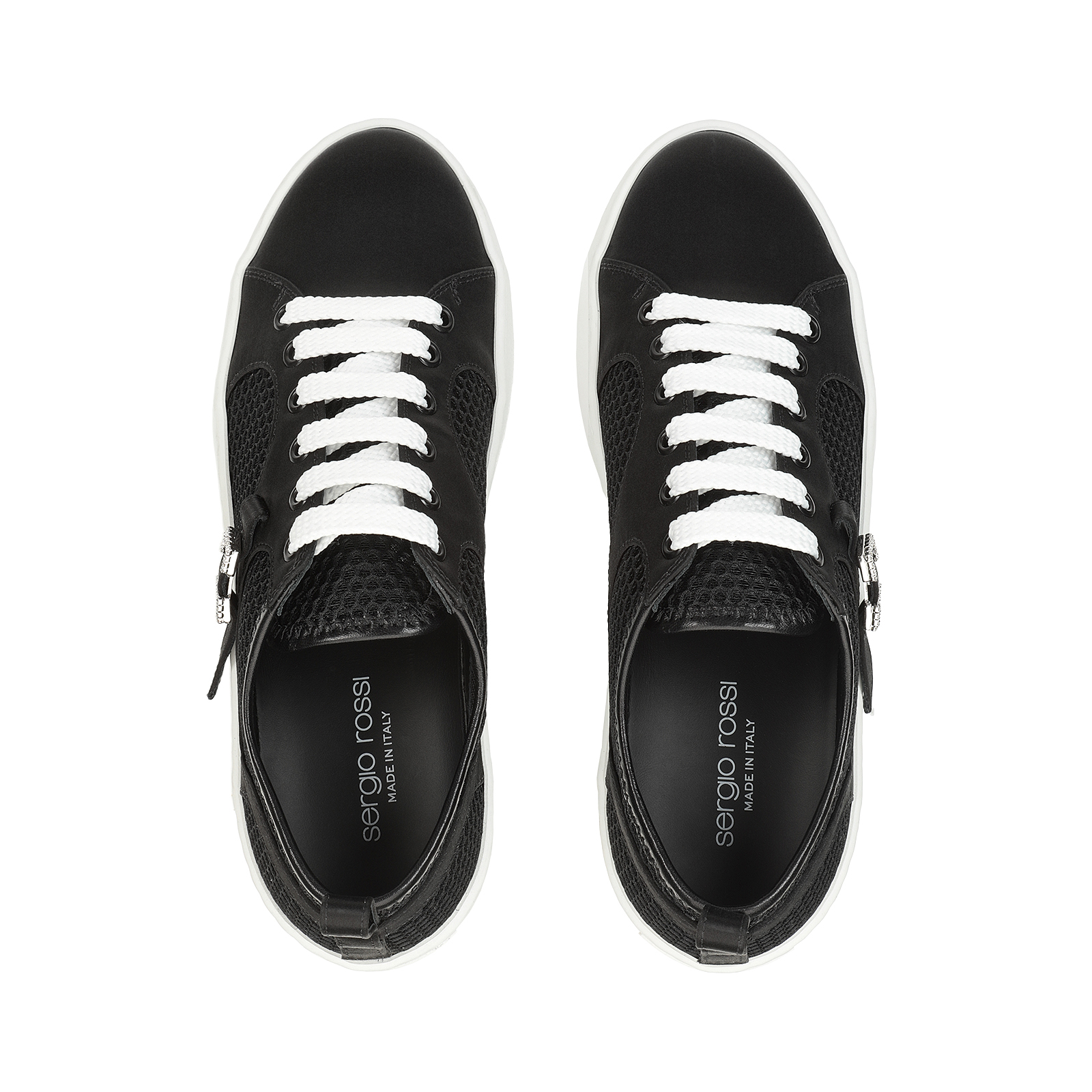 【Sergio Rossi】Sr mini Prince sneaker Sneakers Black Heel height: 5mm, sr Mini Prince Sport