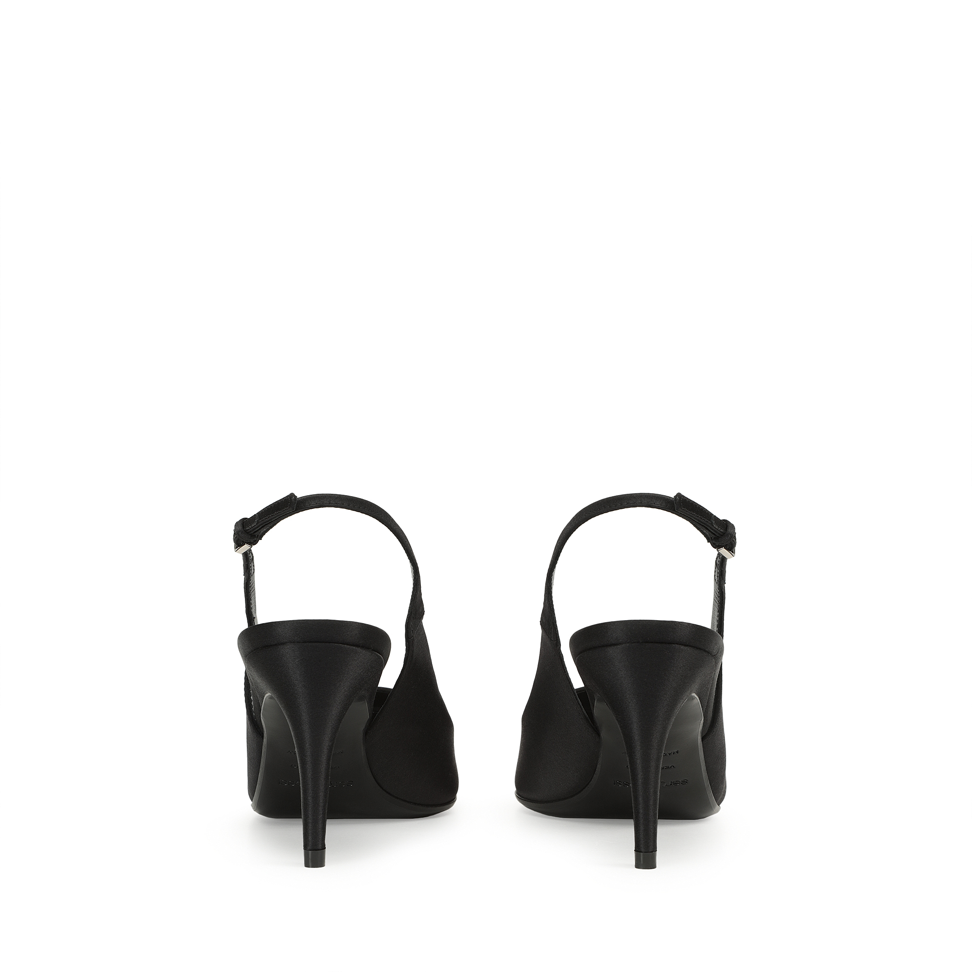 Slingbacks Black Mid heel: 75mm, sr1 - Slingbacks Black