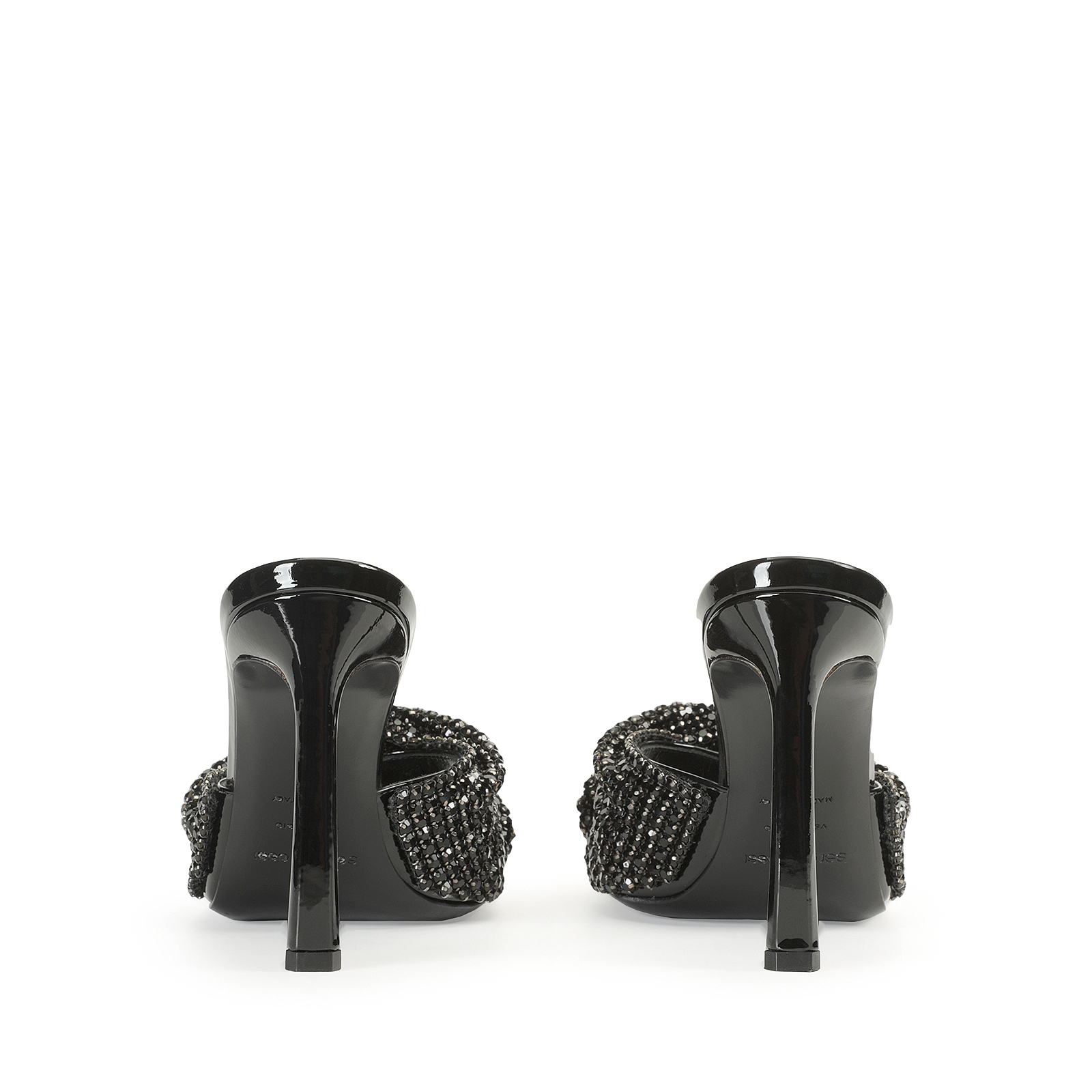 Sandals Black High heel: 95mm, sr Evangelie - Sandals Black
