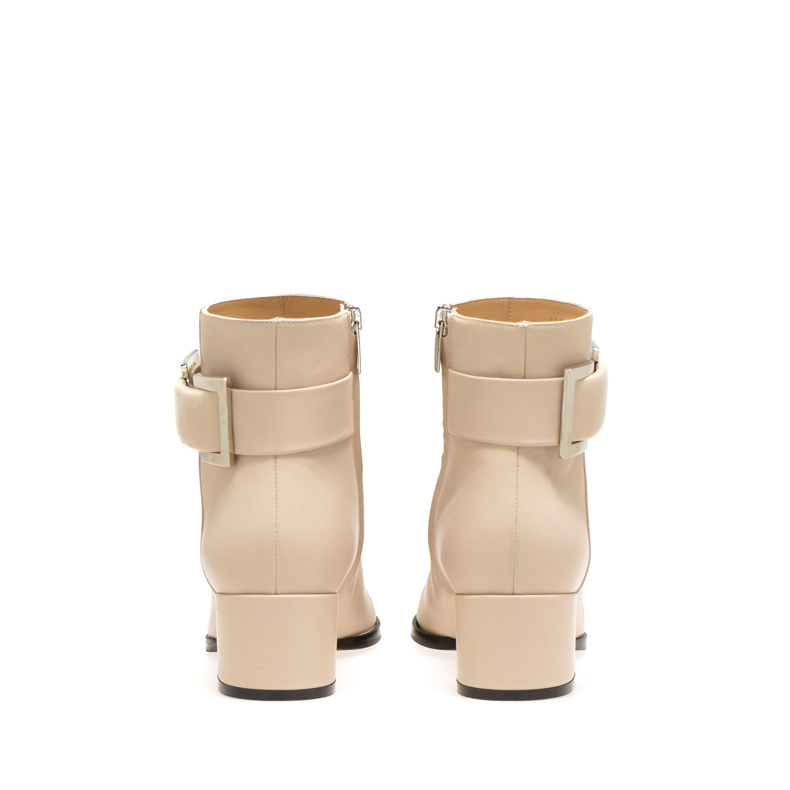 Booties Beige Low heel: 45mm, sr Prince - Booties Chalk