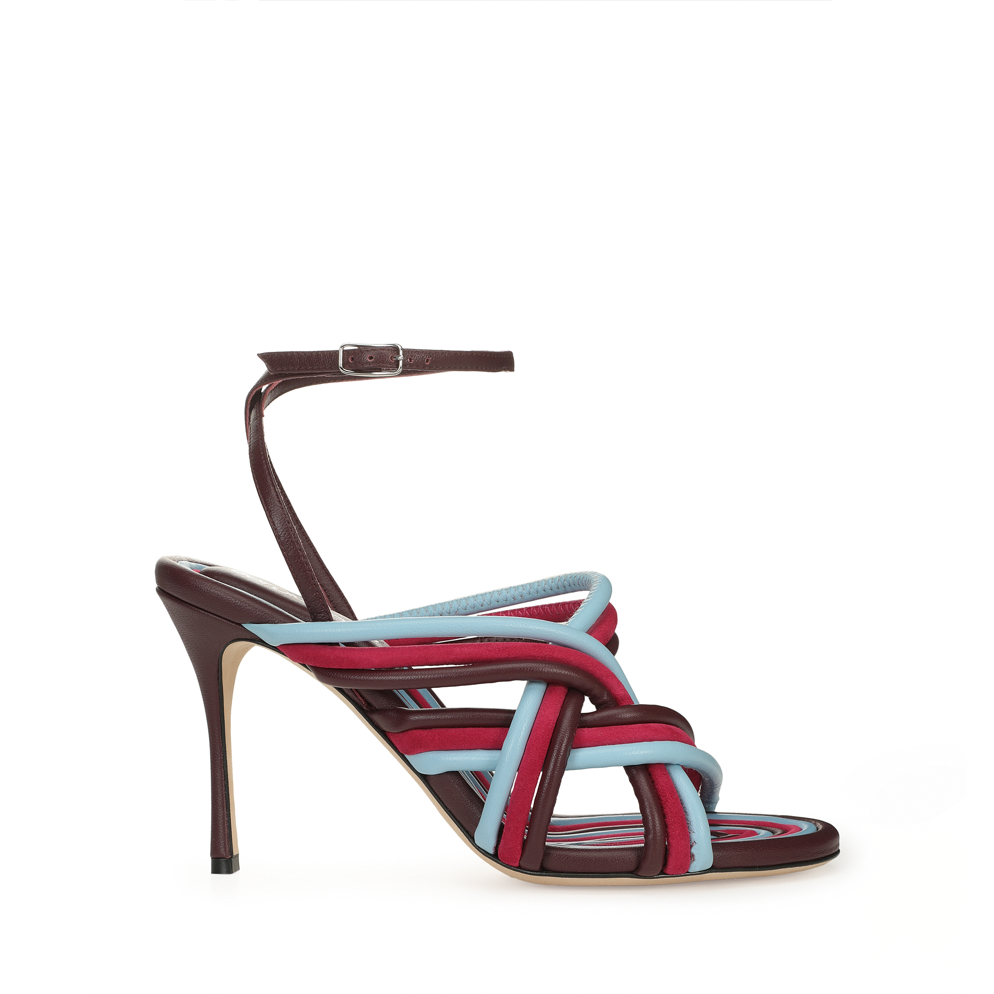 Sandals Red High heel: 90mm, sr Watamu - Sandals Wine