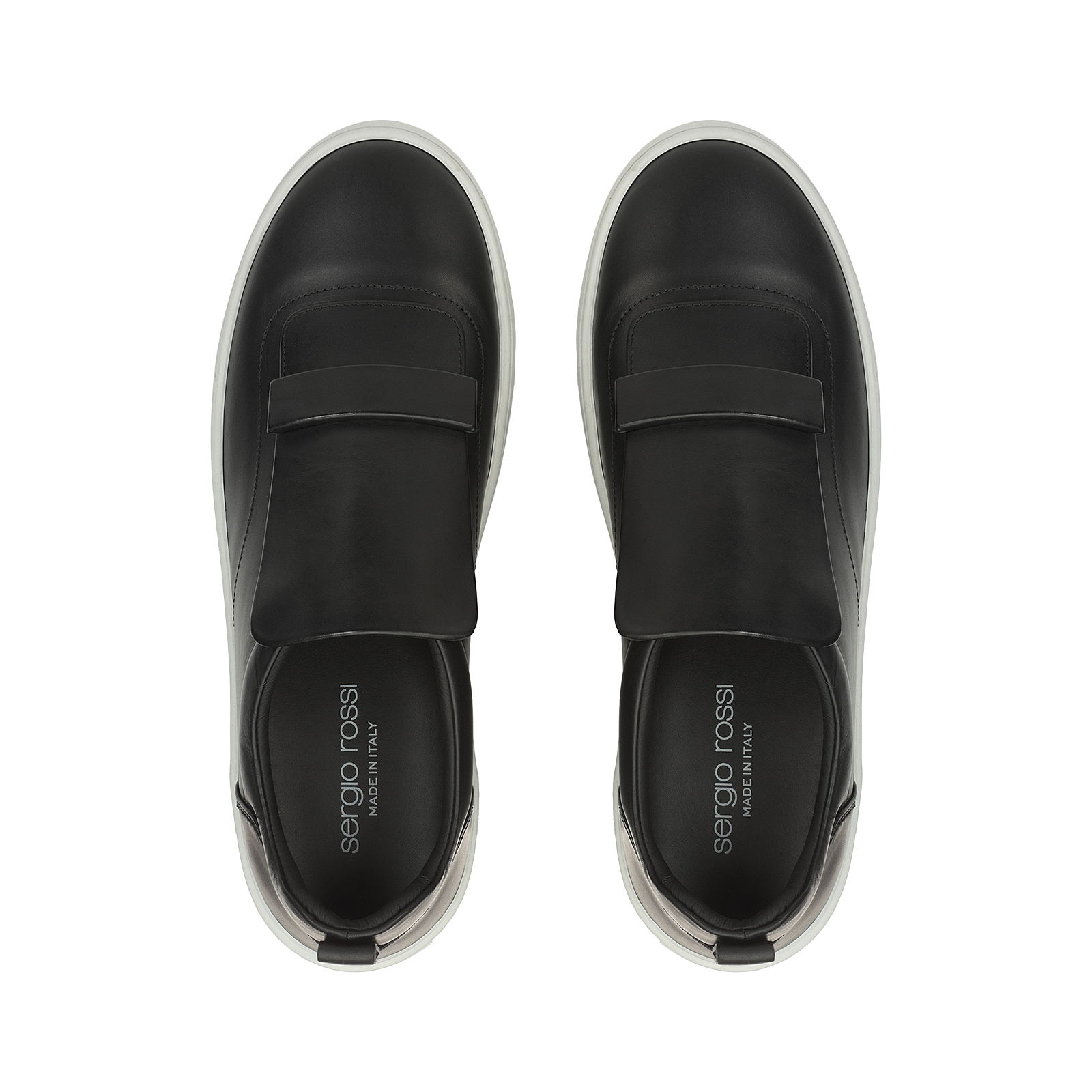 ★FW24★Sergio Rossiセルジオロッシ sr1 Addict-Sneakers Black Sneakers Black Flat, sr1 Addict - Sneakers Black | Sergio Rossi
