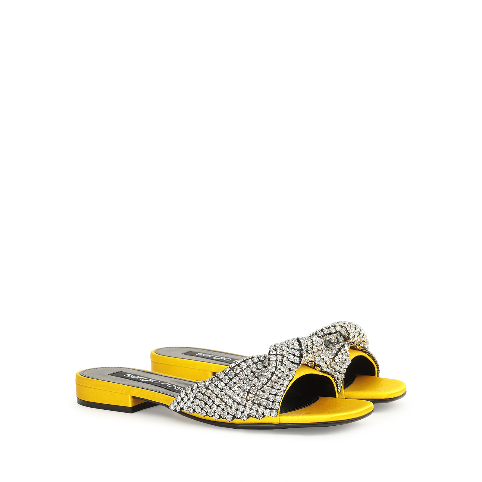サンダル・ミュール SERGIO ROSSI Women Sandals B03690MTEZ02120 7330 YELLOW Sandals Yellow High heel: 100mm, Evangelie - Sandals Citron