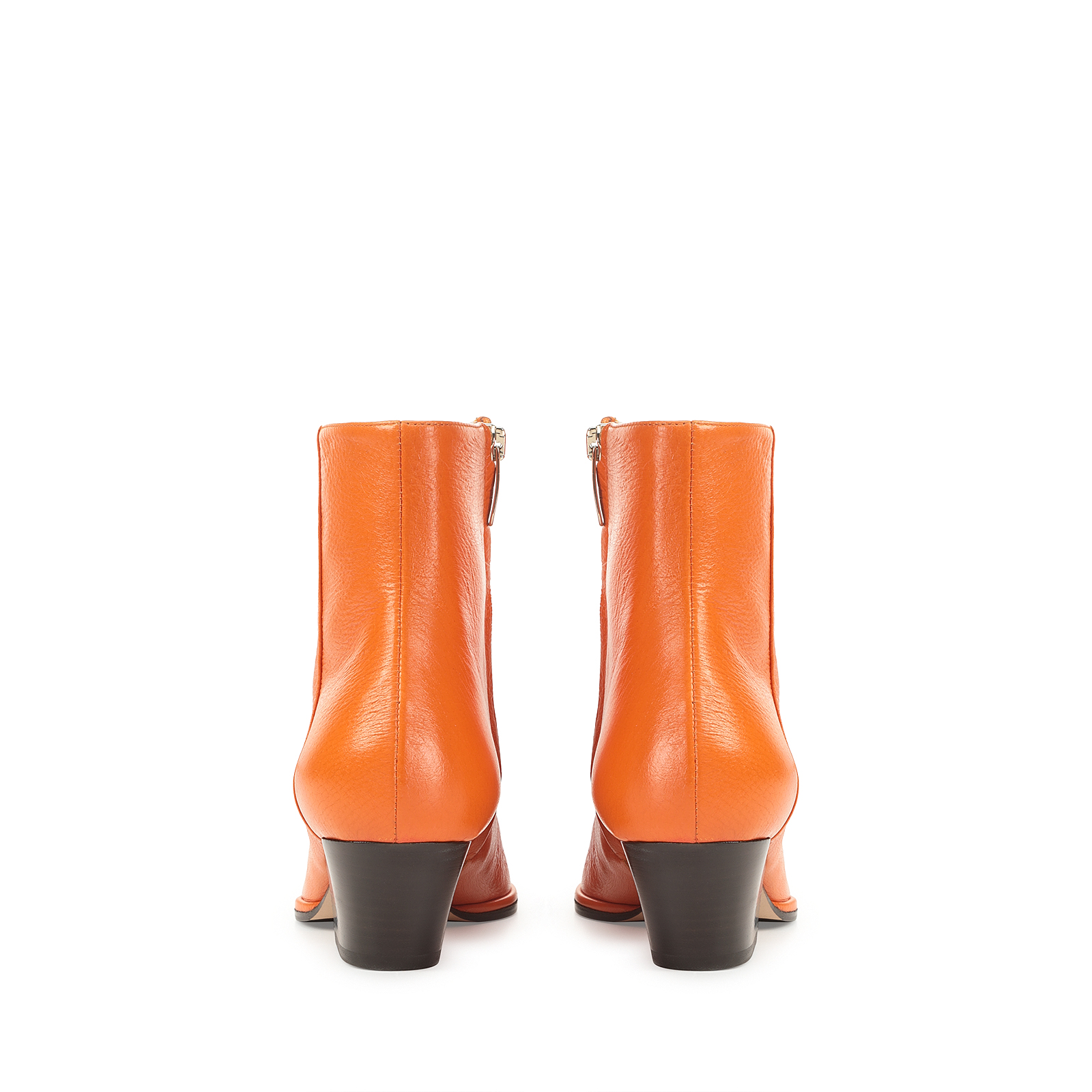 Booties orange Low heel: 45mm, Carla | Sergio Rossi
