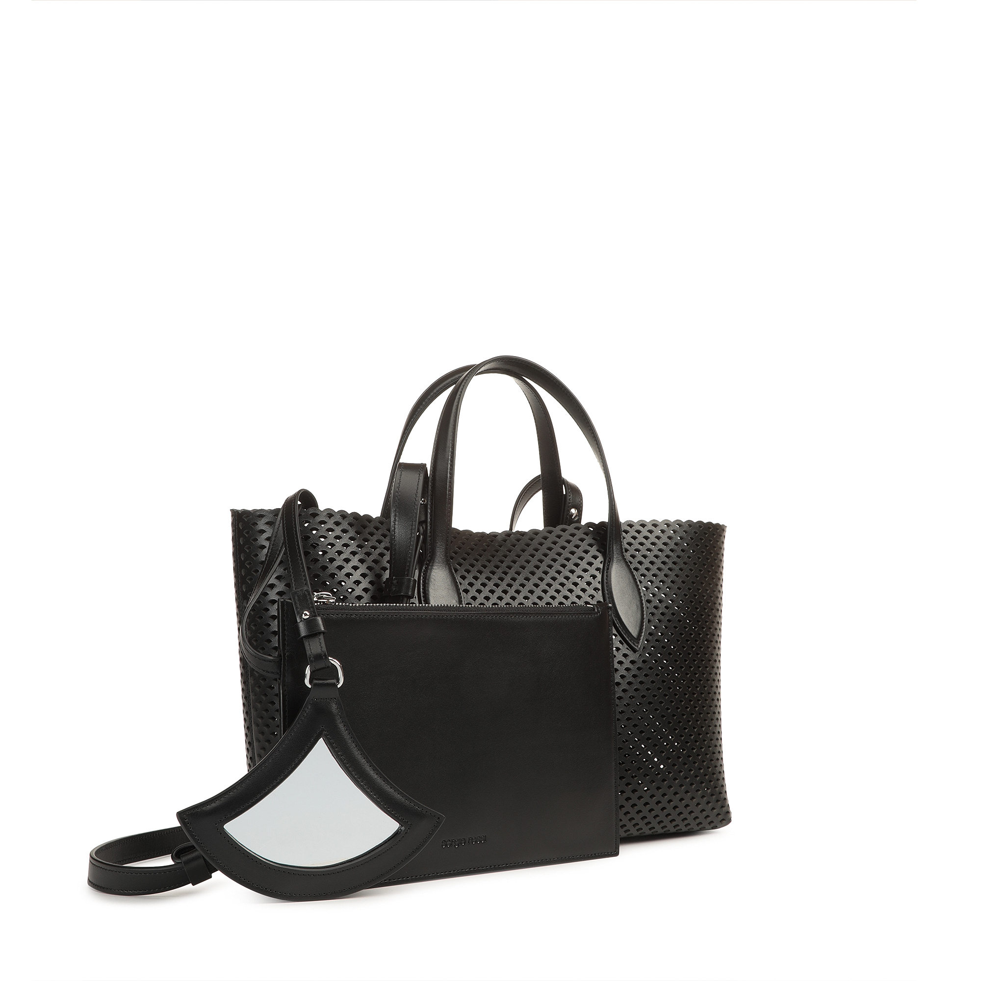 【直営店】Sergio Rossi sr Micro Mermaid Tote Bag 2色 直営店】Sergio Rossi sr Micro Mermaid Tote Bag 2色 (Sergio