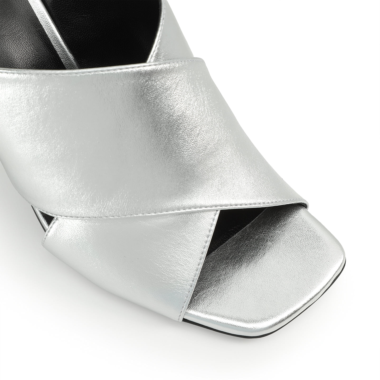 サンダル・ミュール SERGIO ROSSI Women Sandals B07780MFL176110 8102 SILVER Sandali Grigio Tacco basso: 45mm, sr Spongy - Sandali