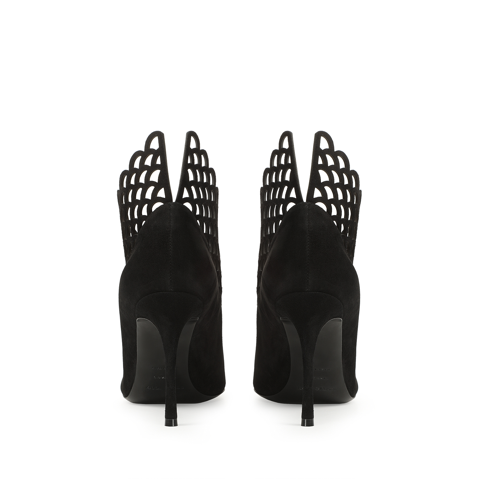 早い者勝ち【Sergio Rossi】Sr Mermaid パンプス レザー 90mm Booties Black High heel: 90mm, sr Mermaid - Booties Black