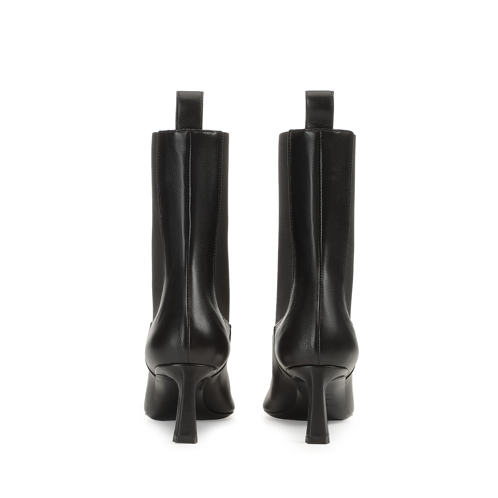 直営店☆SergioRossi☆ Sr Liya レザー ショートブーツ / 60mm Booties Black Mid heel: 60mm, sr Liya | Sergio Rossi