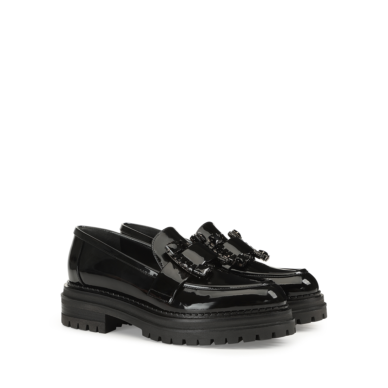 Loafers Black Low heel: 15mm, sr Prince - Sergio Rossi