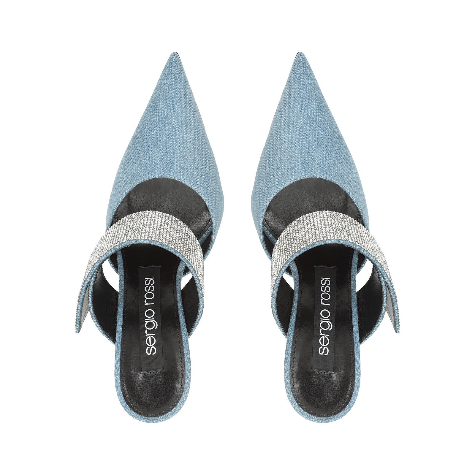 Mules Blue High heel: 95mm, sr Paris - Mules Blue | Sergio Rossi