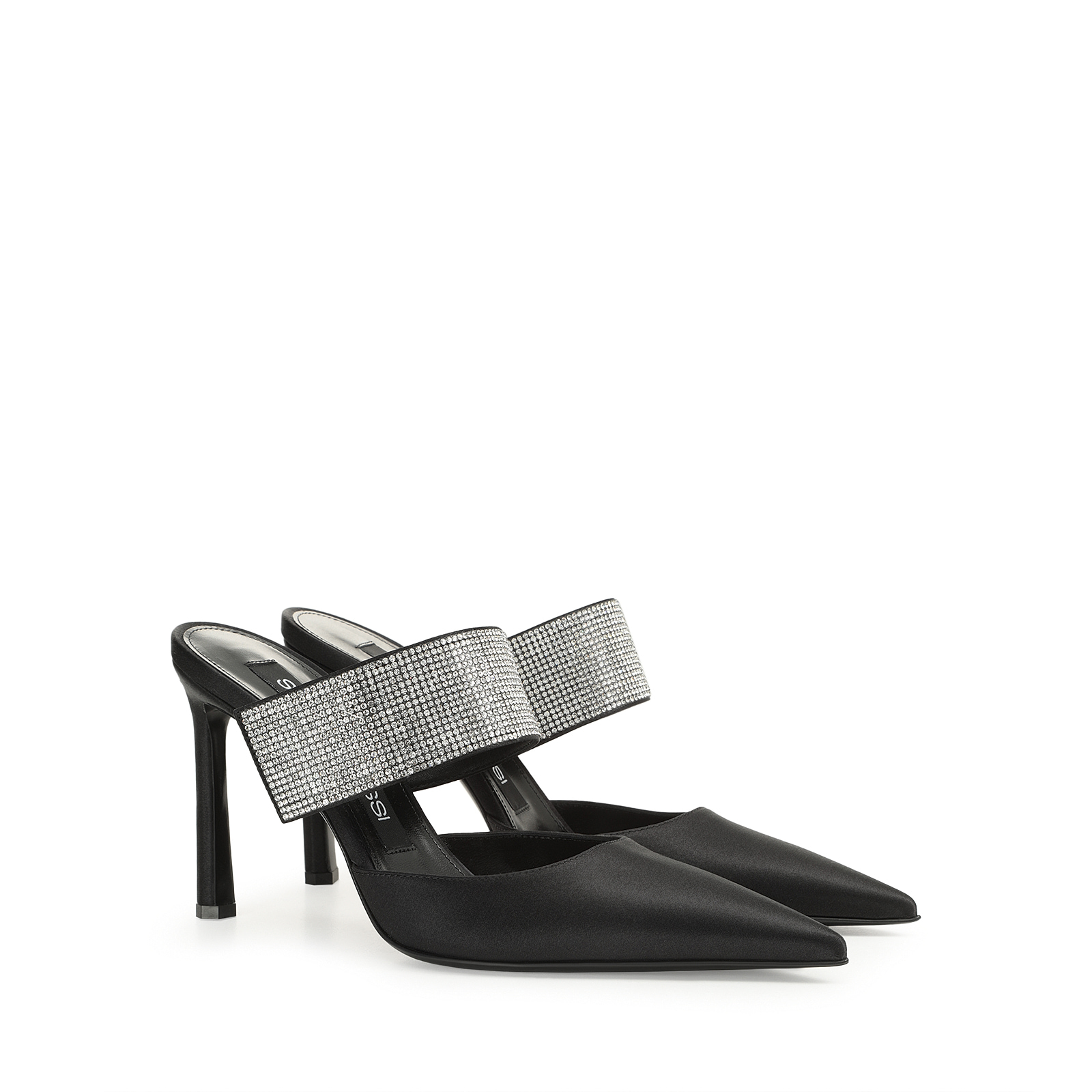 サンダル ブラック ハイヒール: 95mm, sr Paris - Mules Black