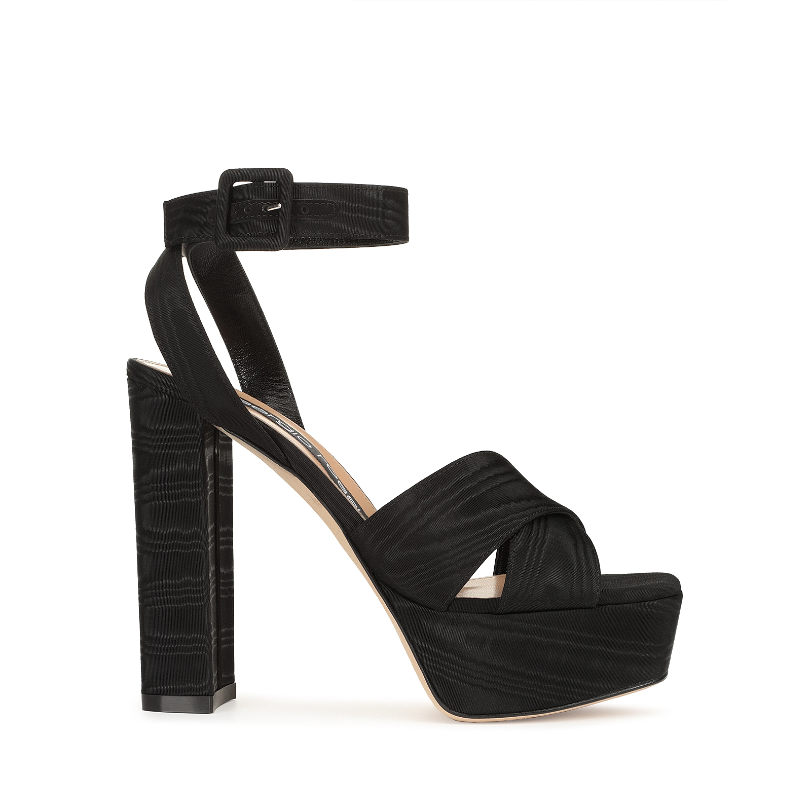 【Sergio Rossi】Monica サンダル 90mm ベージュ エナメル Black Heel height: 90mm, sr Monica | Sergio Rossi