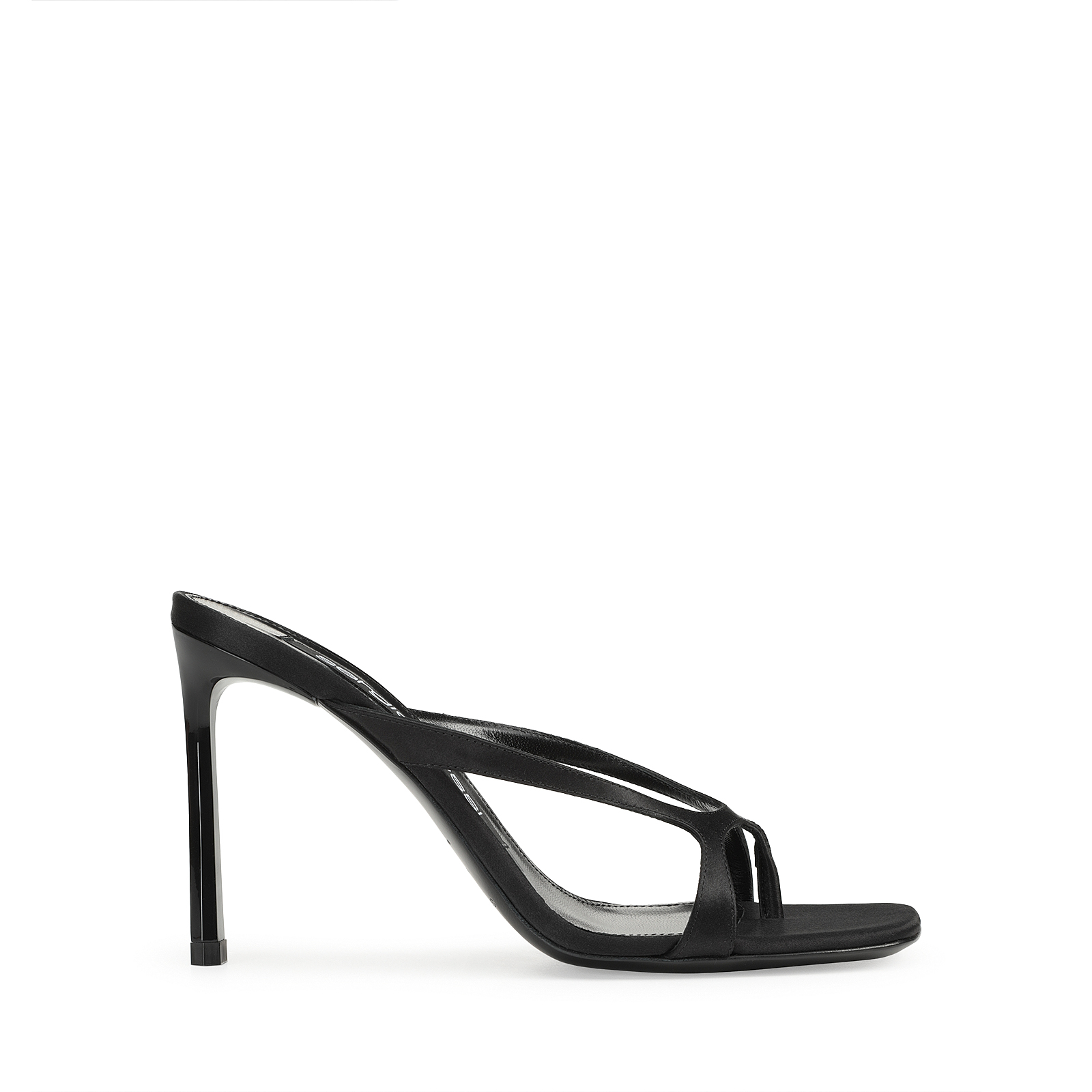 【Sergio Rossi】Sr Aracne スリングバック パンプス 95mm 黒 白 Sandals Black High heel: 95mm, sr Aracne | Sergio Rossi