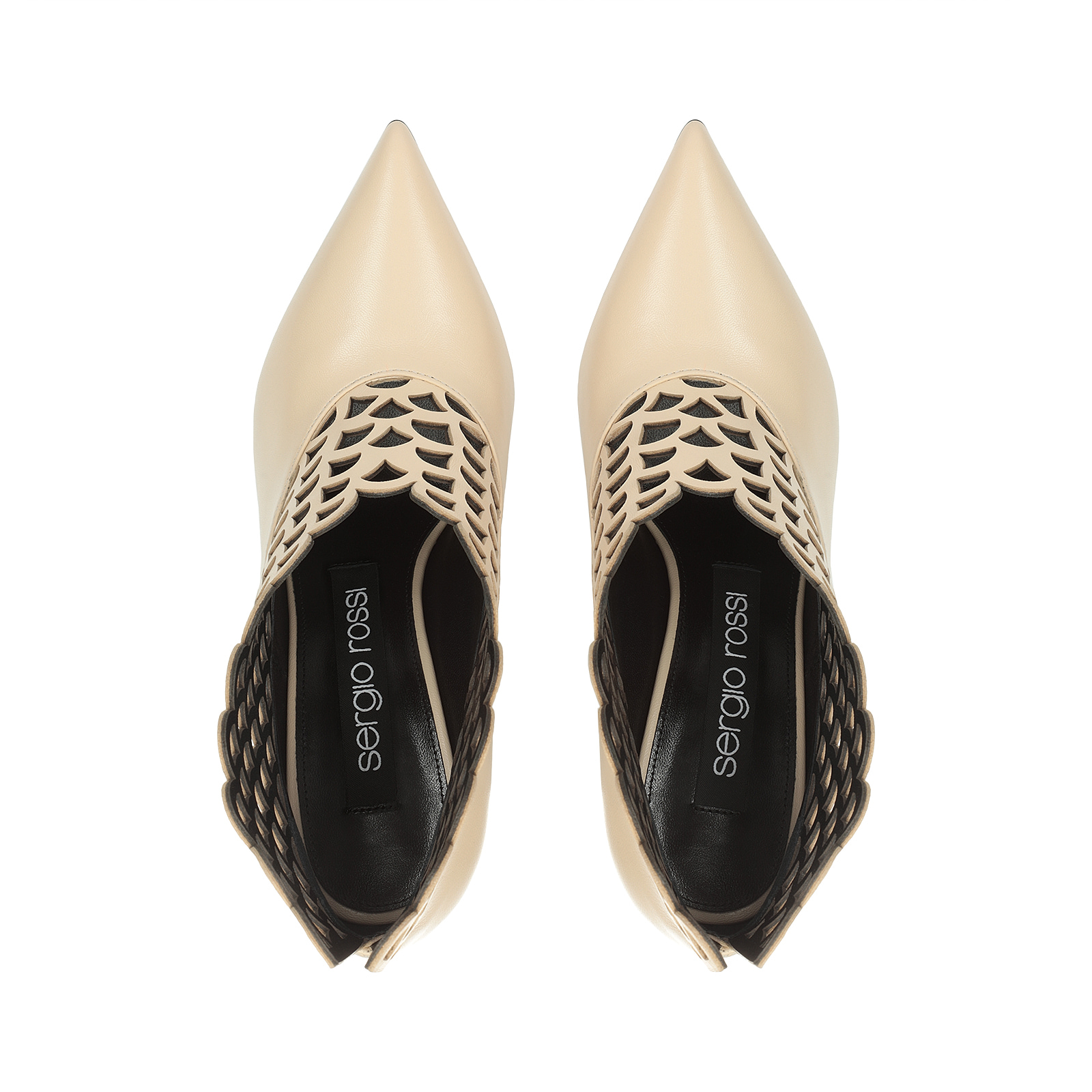 直営店‐Sergio Rossi‐ Sr Mermaid 90mm ブーティ ブーティ ブラック ハイヒール: 90mm, sr Mermaid - Booties