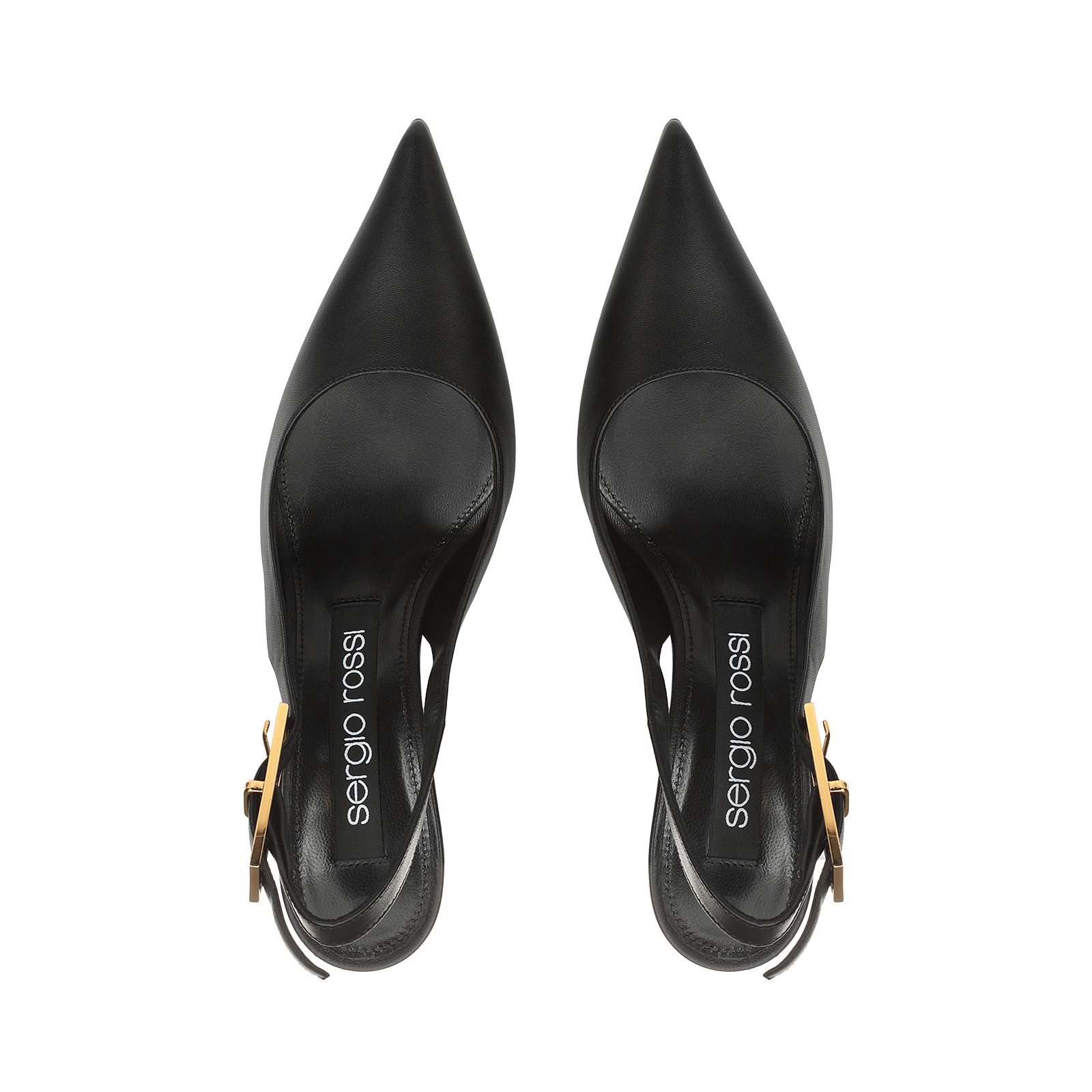 ★オケージョン★【Sergio Rossi】sr Nora-Slingbacks Black Mules Black Mid heel: 60mm, sr Paris - Mules Black | Sergio