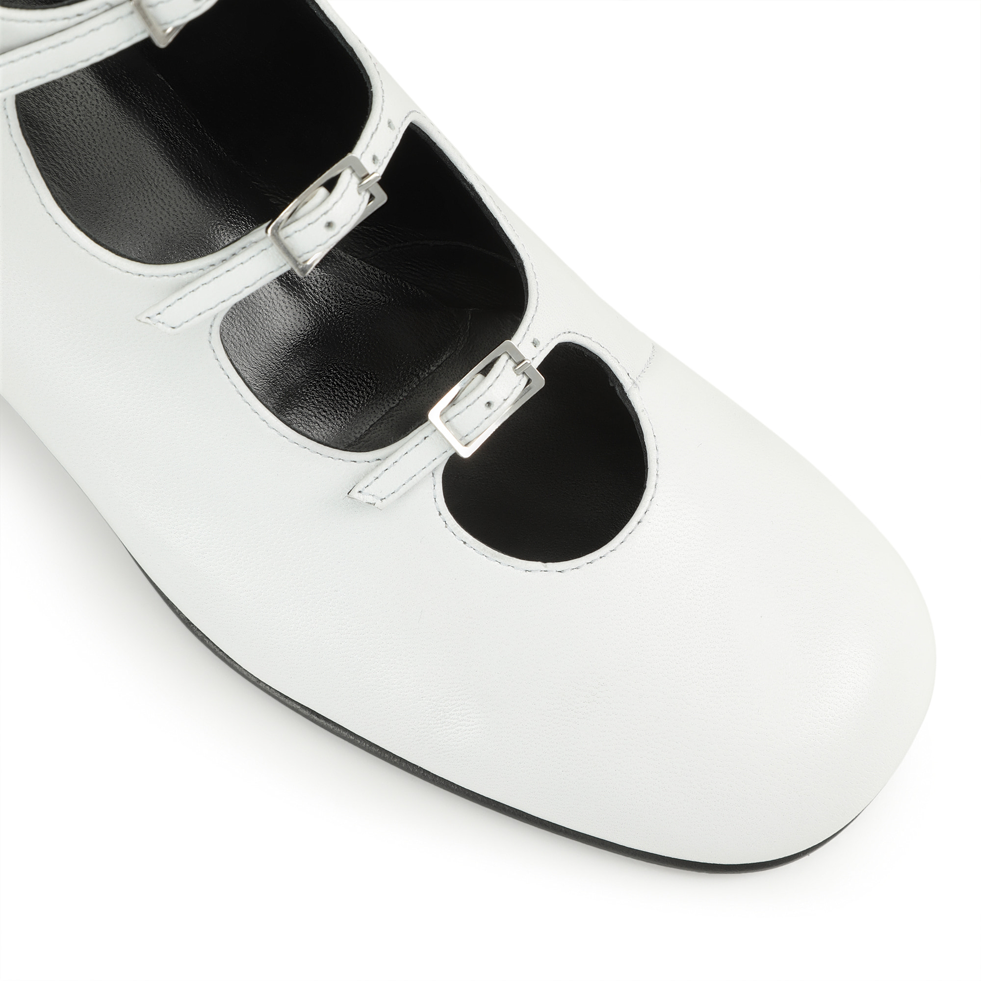 ☆Sergio Rossi☆セール!SI ROSSI Sabot 9mm Nappa Soft Bianco Booties White Low heel: 45mm, SI ROSSI - Booties White