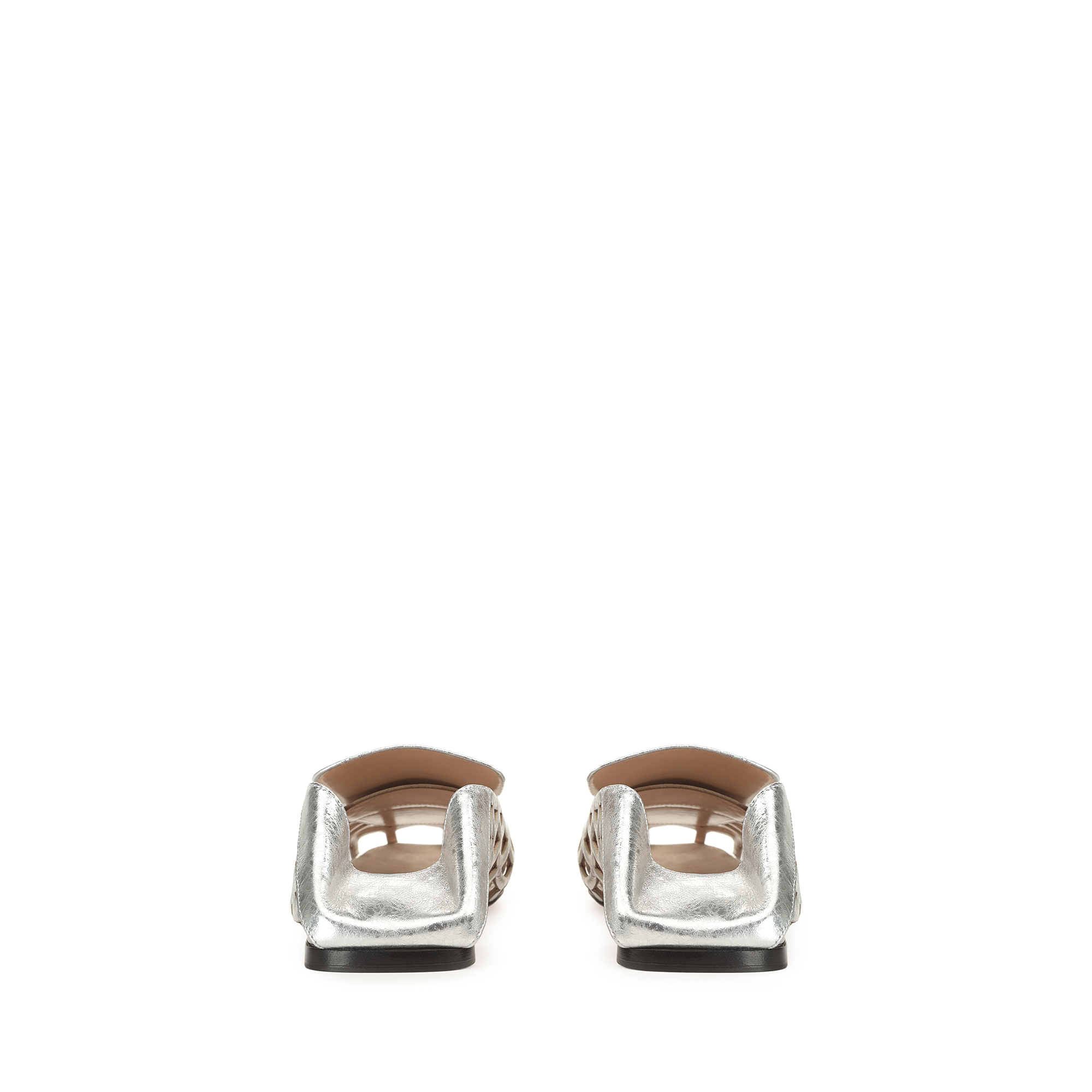 美品✨ sergio rossi SR1 フラットサンダル 37 ライトグレー ローファー グレー フラット: 5mm, sr1 - Slippers Nebbia