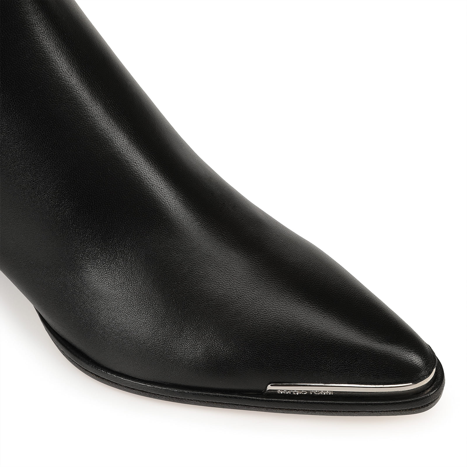 直営店☆SergioRossi☆Carlaナッパレザーブーティ ブラック/45mm Booties Black Low heel: 45mm, Carla | Sergio Rossi