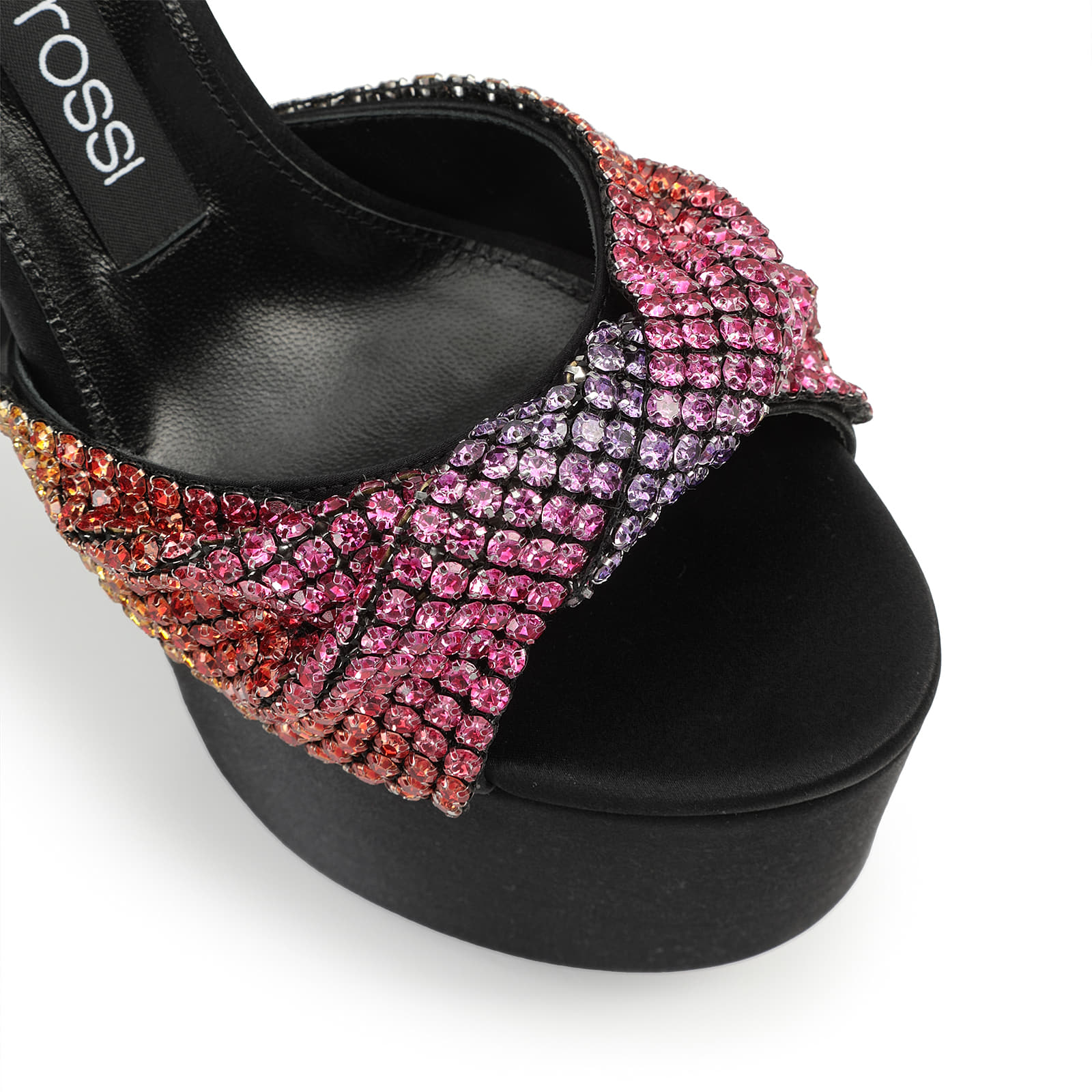 セルジオロッシ☆Sr Evangelie sandal サテンミュール Evangelie Sandal Heel Black – Sergio Rossi