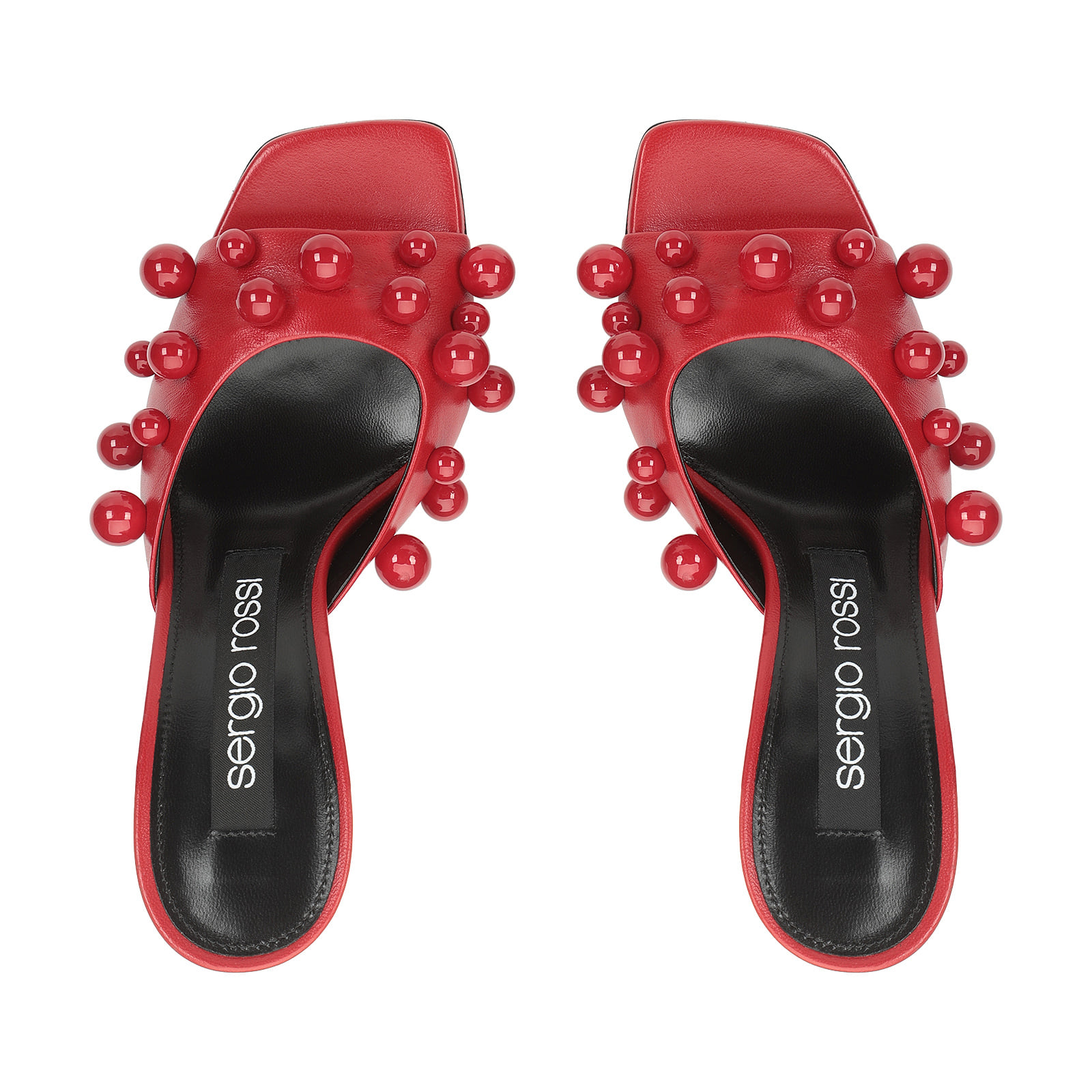 Sandals Red High heel: 100mm, sr Chupetas - Sandals Carminio