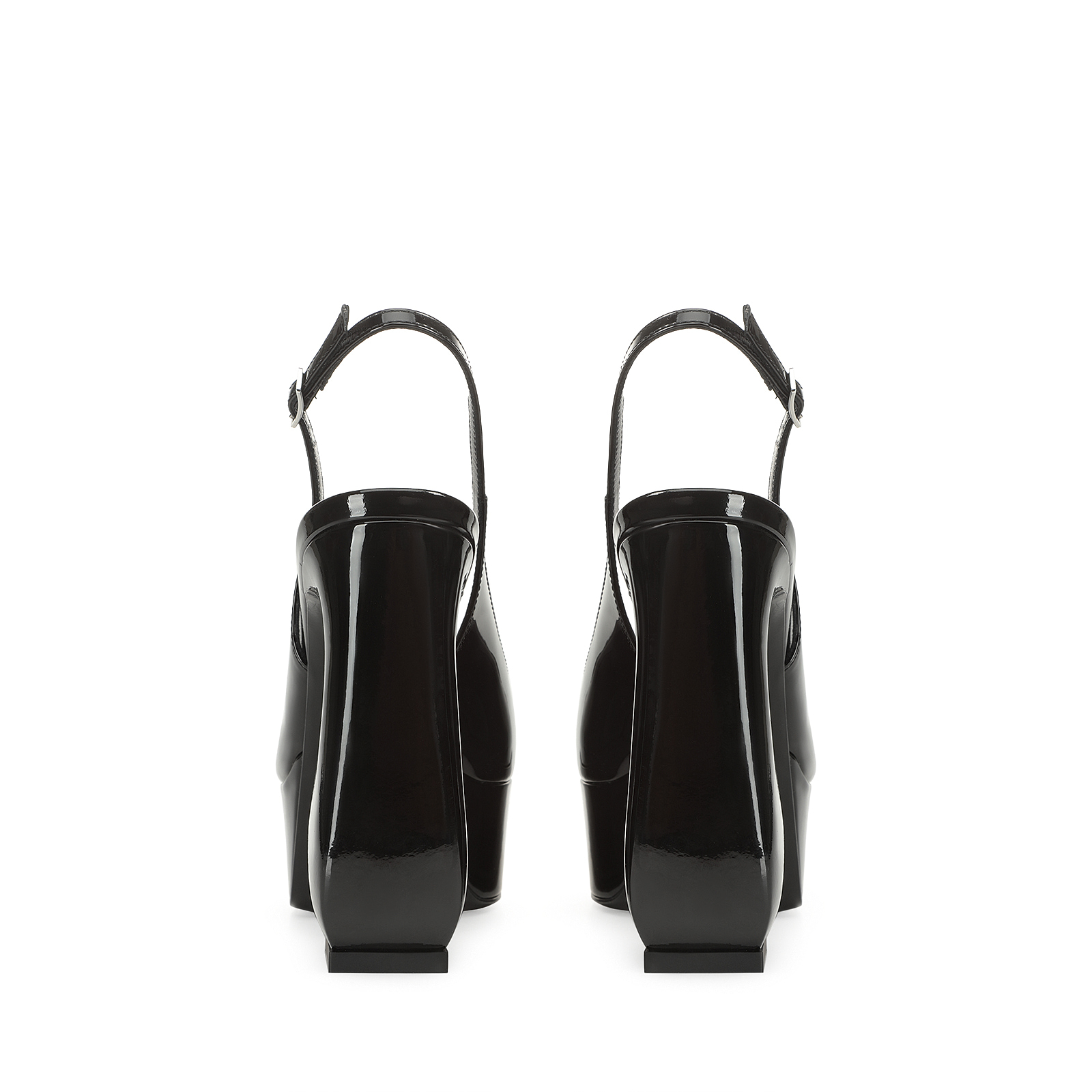 ★VERY掲載★SS25【Sergio Rossi】 sr Diani-Slingbacks Black Slingbacks Black Mid heel: 75mm, sr Diani - Slingbacks Black