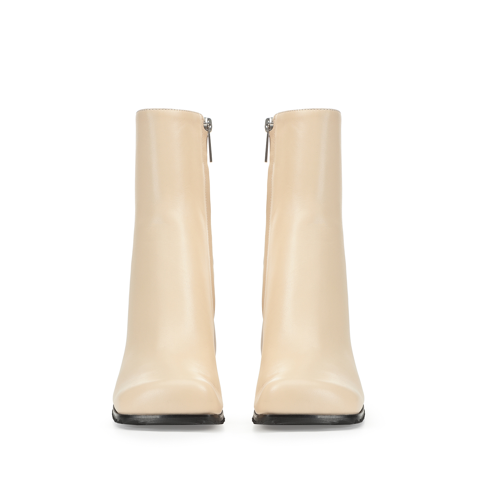 Booties Beige High heel: 90mm, SI ROSSI - Booties Chalk