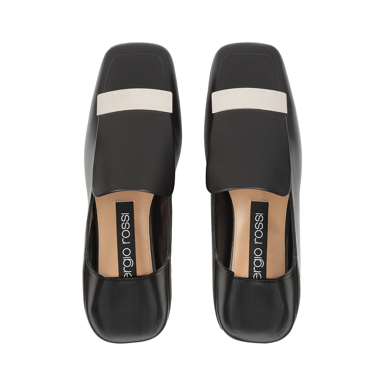 sergio rossi 黒ローファー 37.5 ローファー ブラック ローヒール: 15mm, sr Joan - Loafers