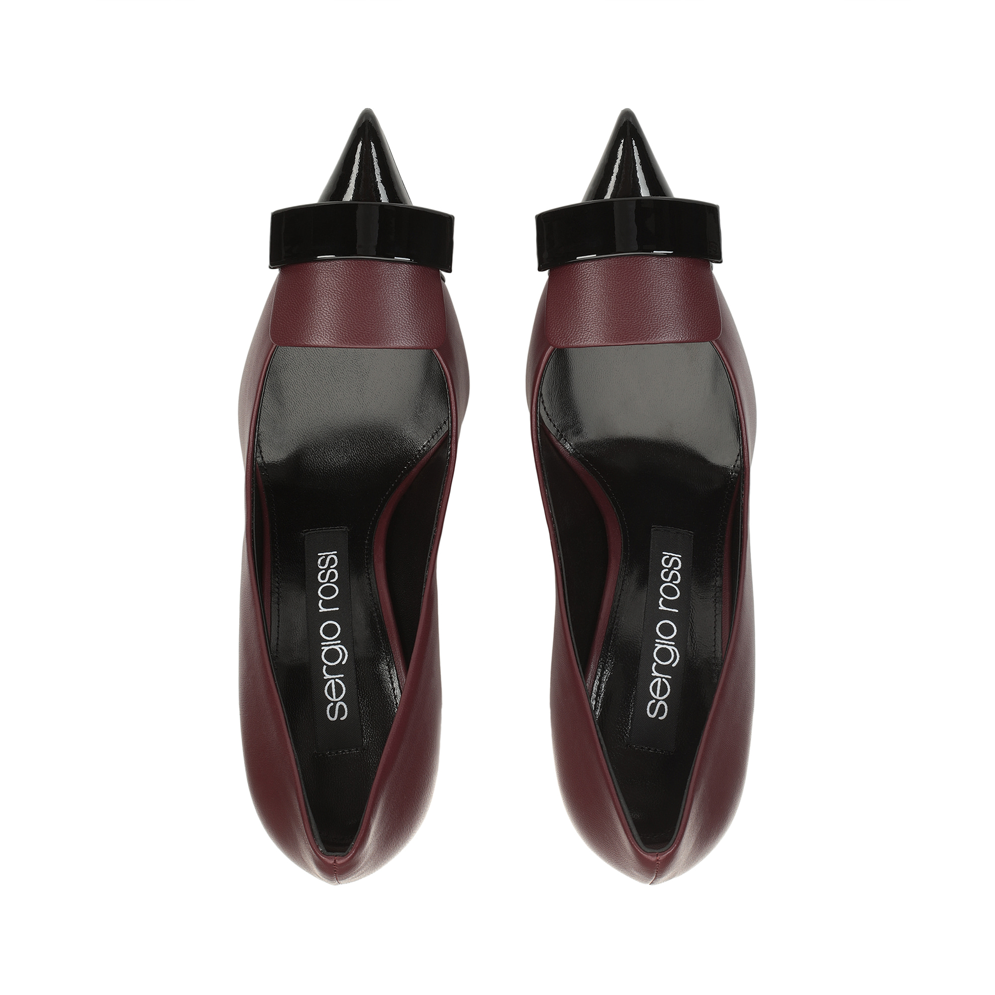 パンプス Sergio Rossi SR1 pump + pietre colore mandarine 90mm Pumps Red High heel: 90mm, sr1 - Pumps Wine | Sergio Rossi