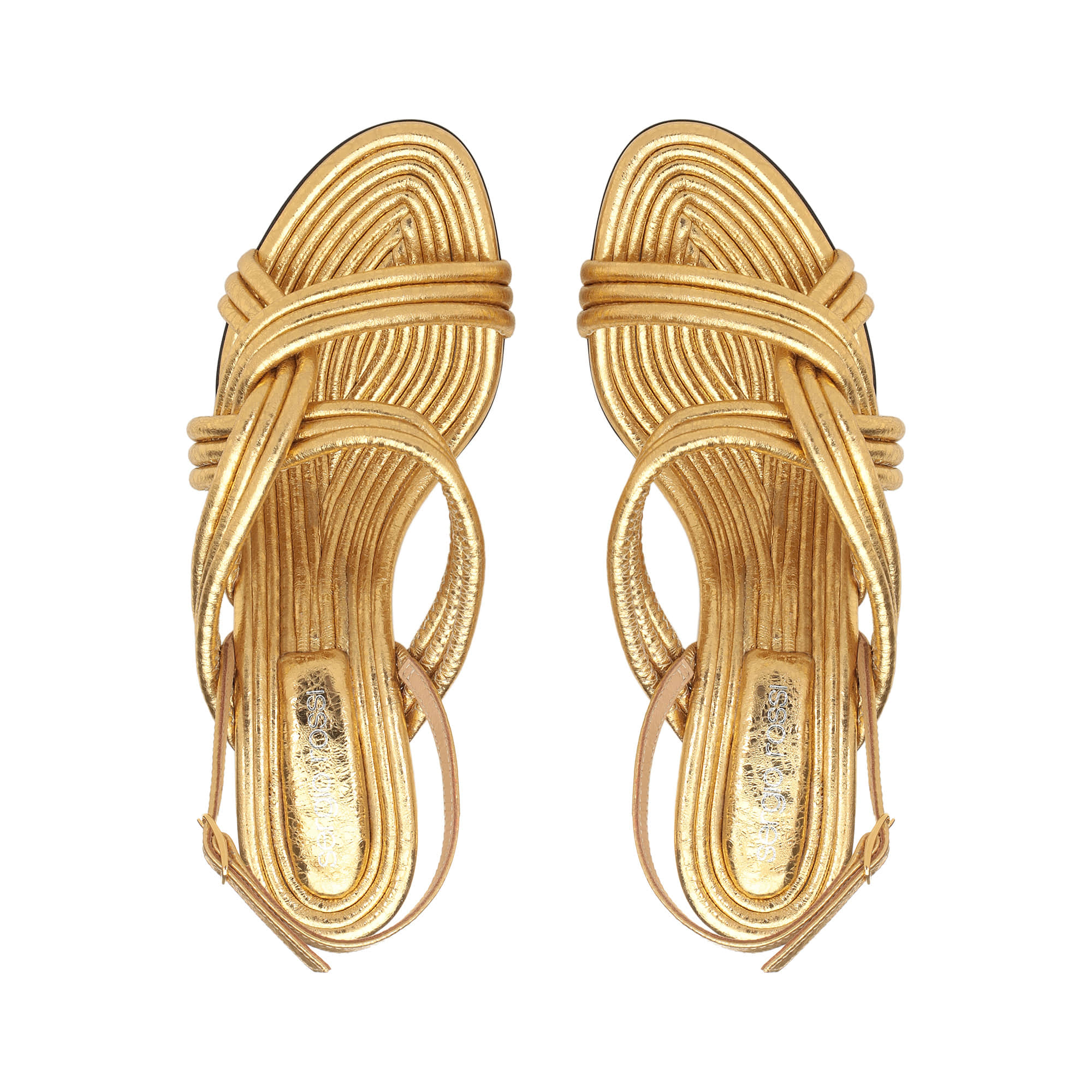 ★夏の足元にSS25★Sergio Rossi★ sr Watamu-Flat sandals Wine Women's designer dress Sandals: heeled and flat sandals