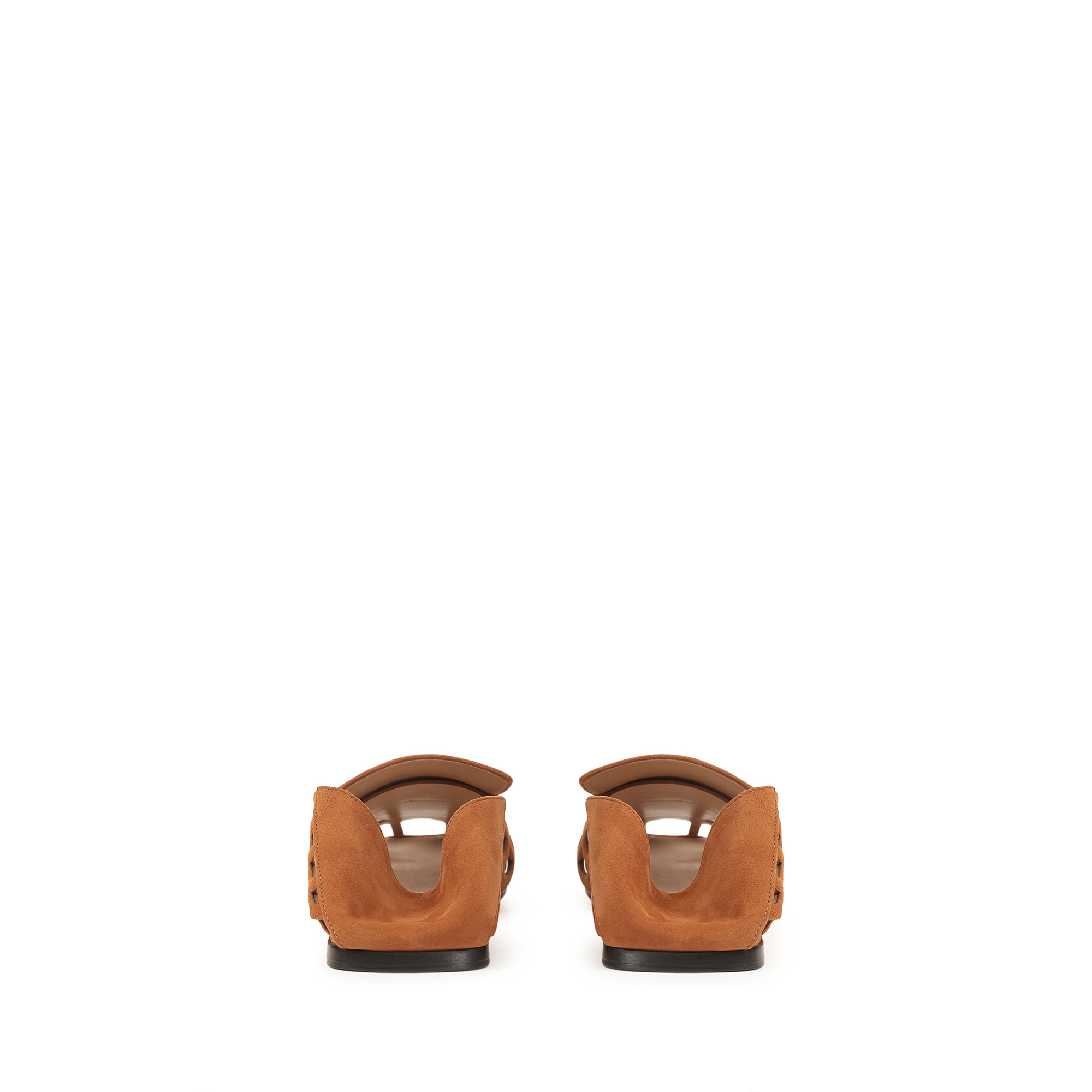 ★完売必至★【Sergio Rossi】 sr1 Mermaid-Slippers Macadamia Slippers Brown Flat: 5mm, sr1 Mermaid - Slippers Macadamia